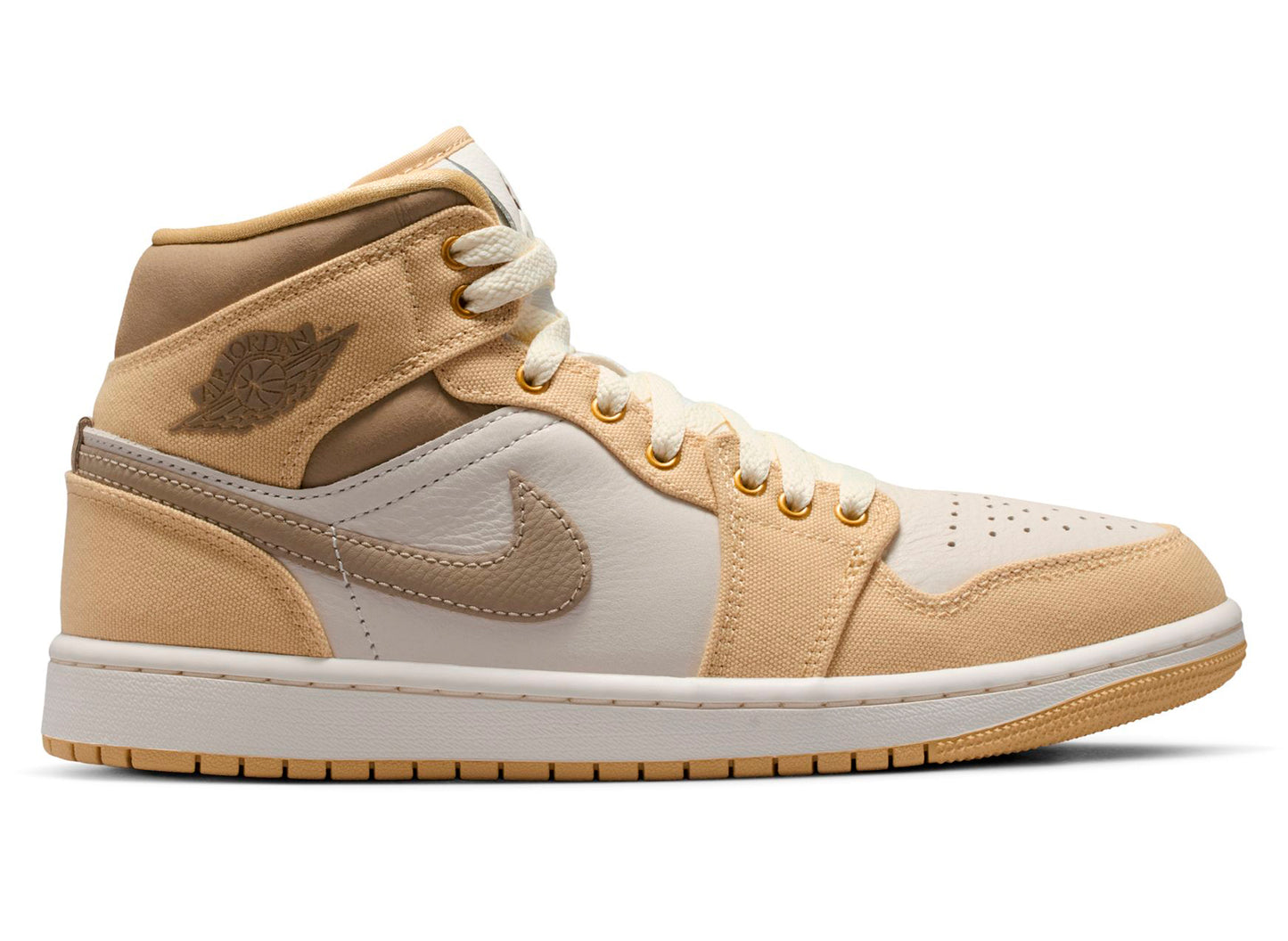 Women's Air Jordan 1 Mid SE in Sesame / Khaki