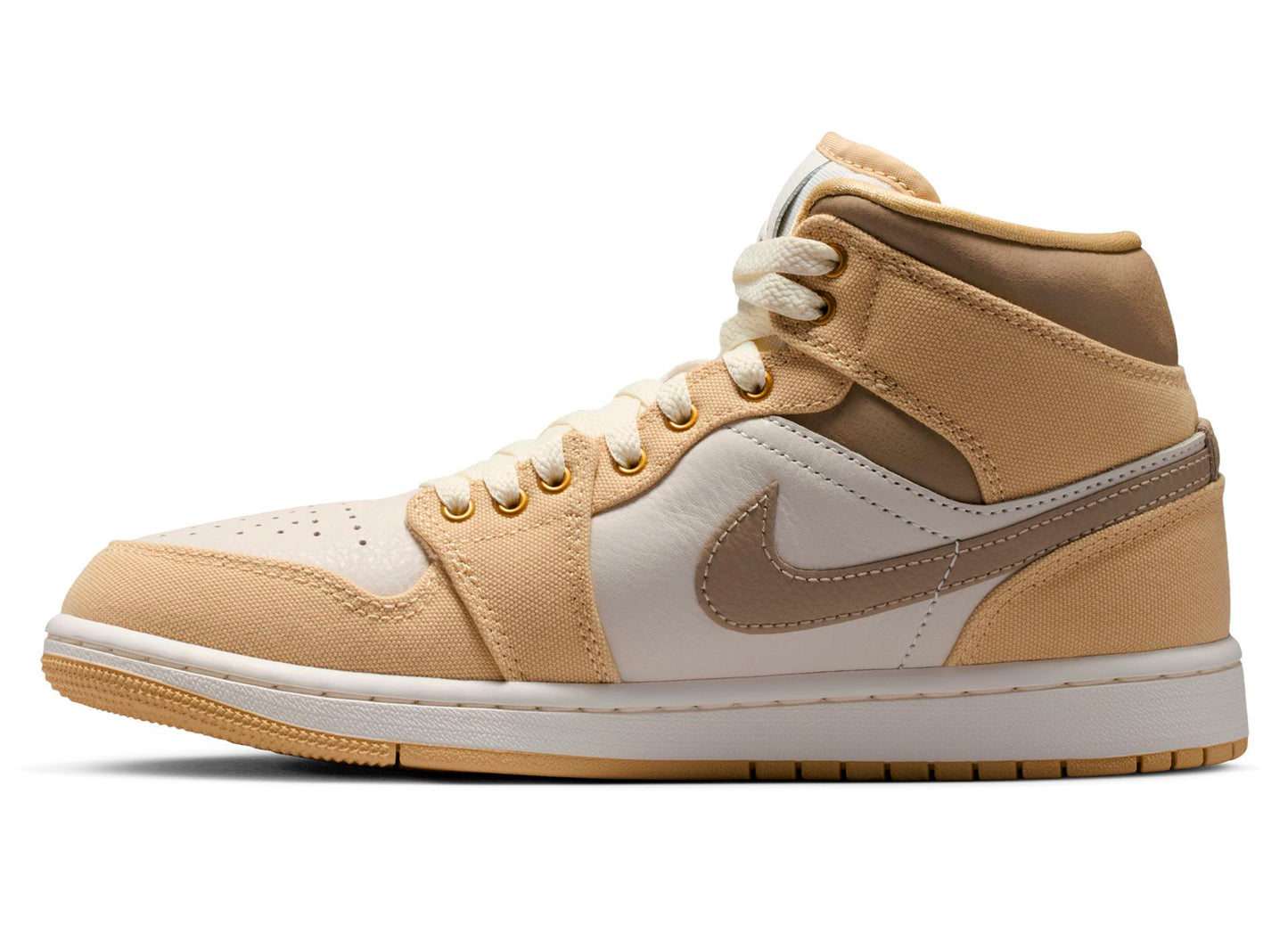 Women's Air Jordan 1 Mid SE in Sesame / Khaki