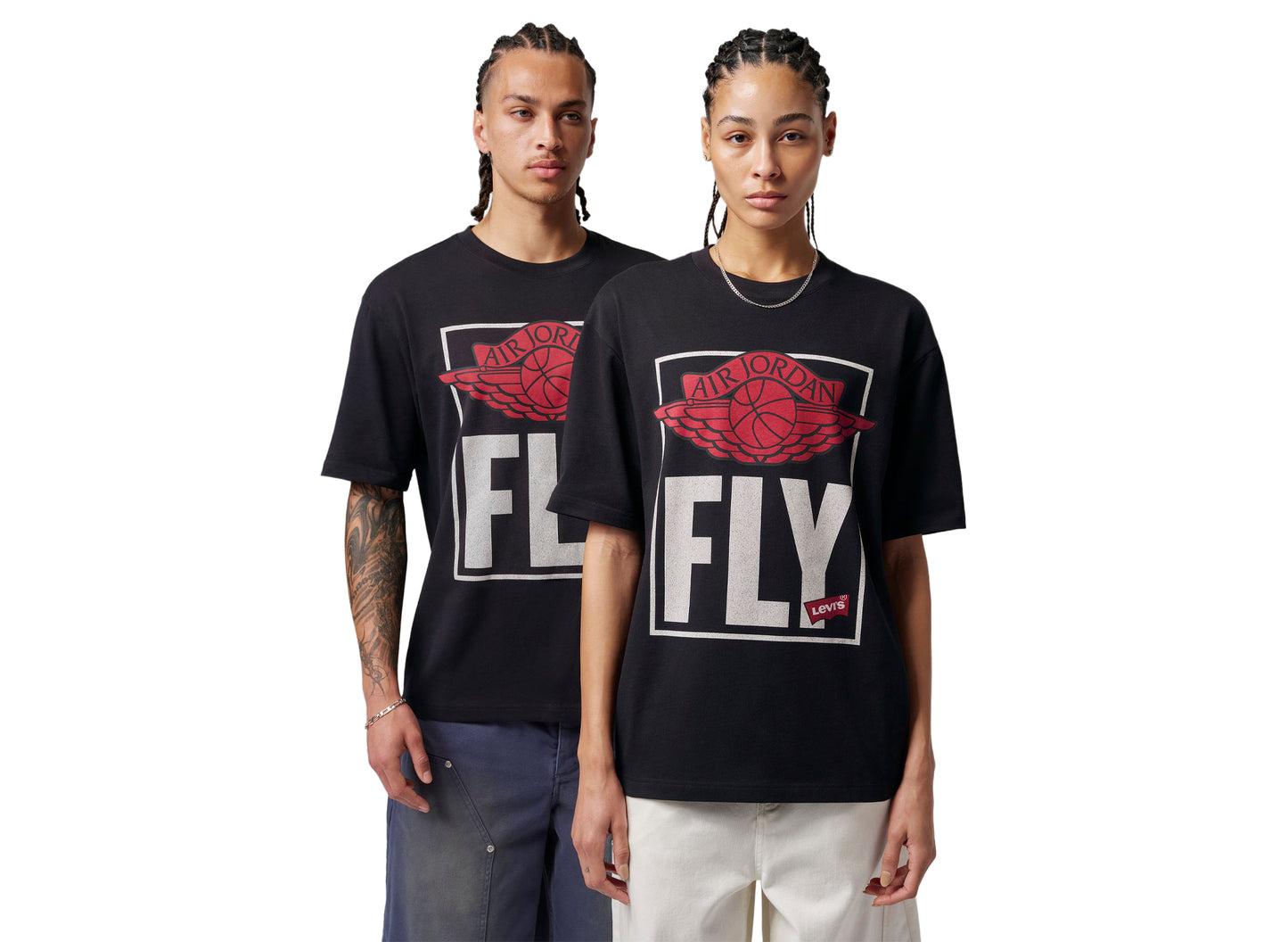 Jordan x Levi's Short-Sleeve T-Shirt in Black – Oneness Boutique