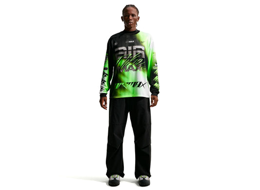 Nike Culture of Football Long-Sleeve Soccer Jersey in 'Volt / Black'