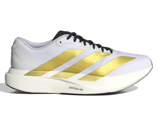 Adidas Adizero EVO SL Woven in White / Matte Gold