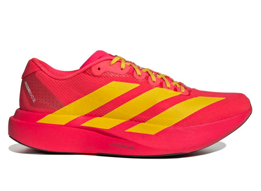 Adidas Adizero EVO SL Woven in Lucid Red / Bold Gold
