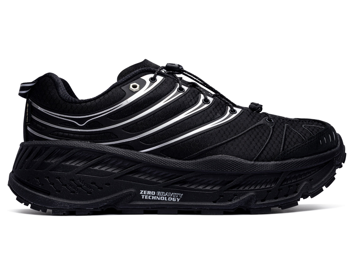 Unisex Hoka Stinson EVO GTX in Black / Silver