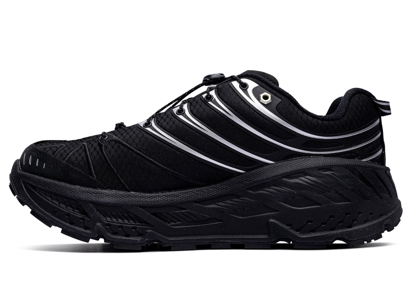 Unisex Hoka Stinson EVO GTX in Black / Silver