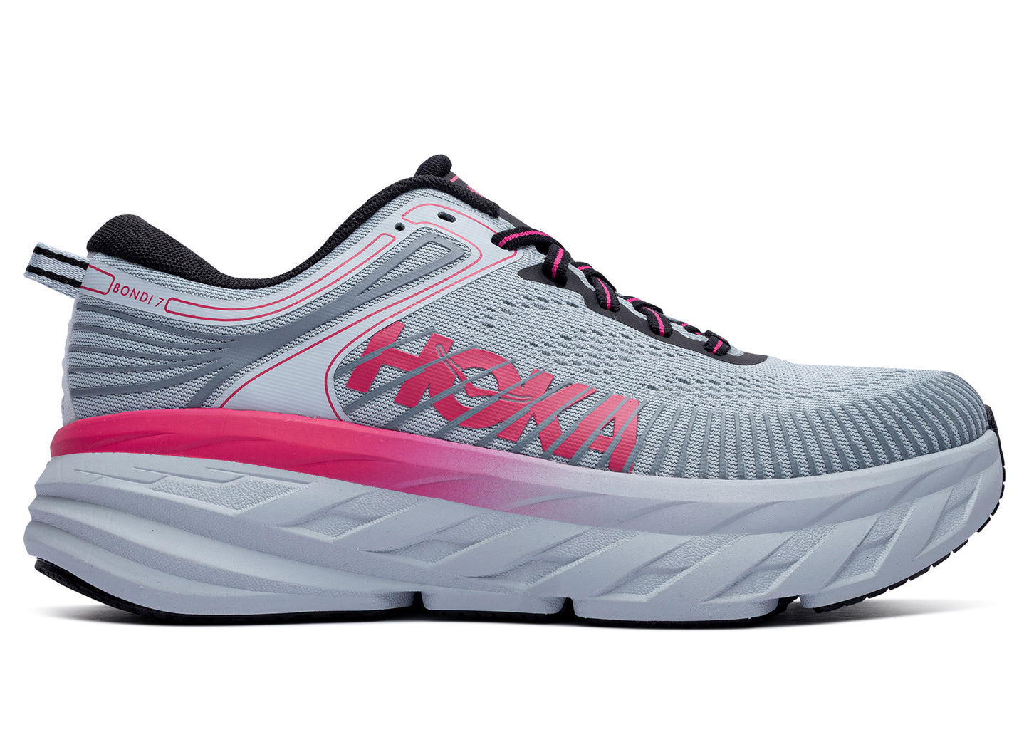 Women's Hoka Bondi 7 'Mineral Blue / Rhubarb' – Oneness Boutique
