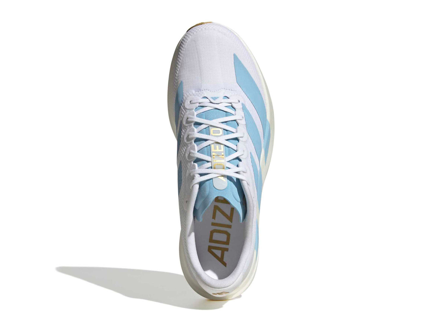 Adidas Adizero EVO SL Woven in White / Clear Blue