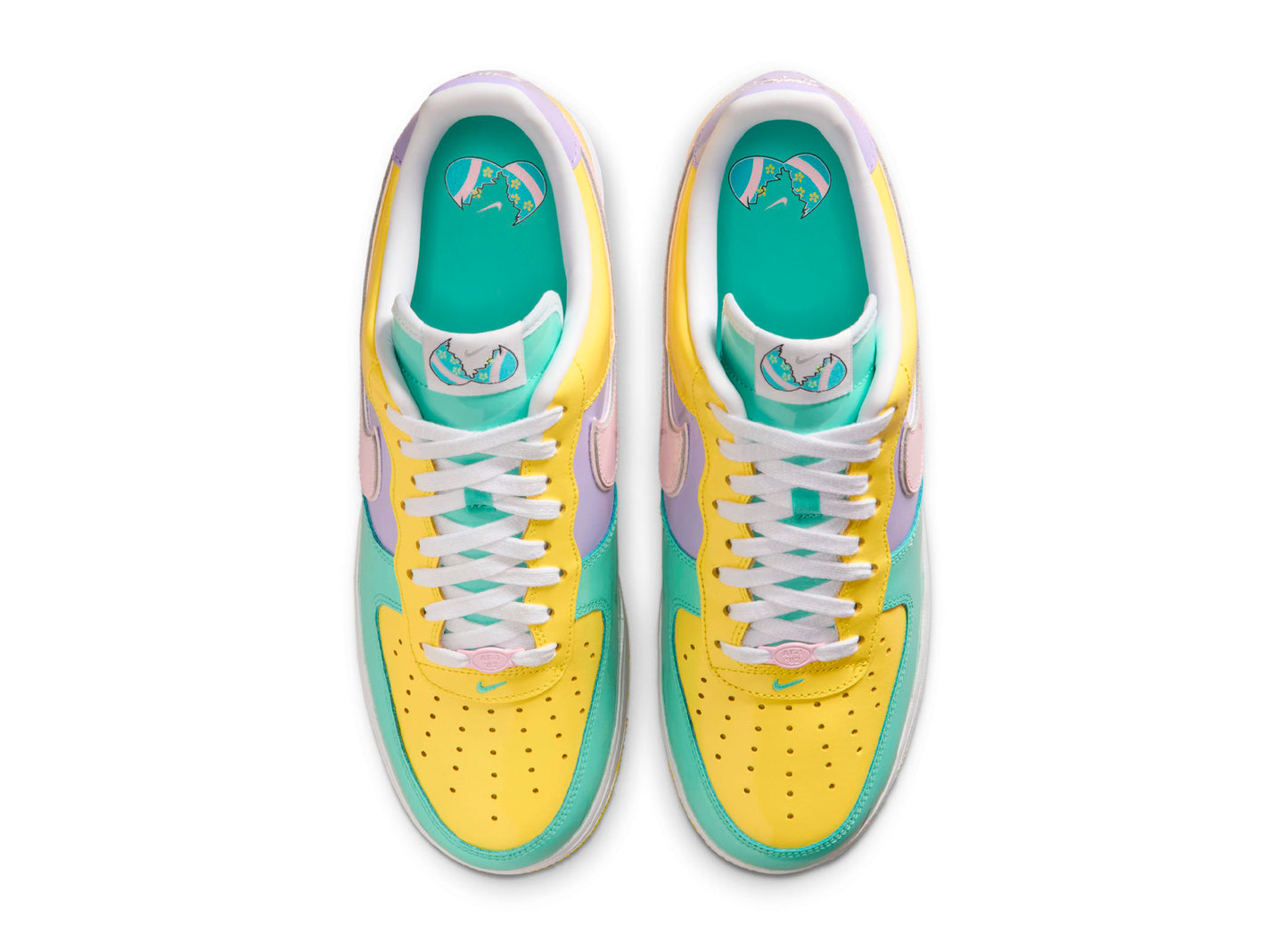 Nike Air Force 1 '07 in Yellow Pulse / Pink Foam
