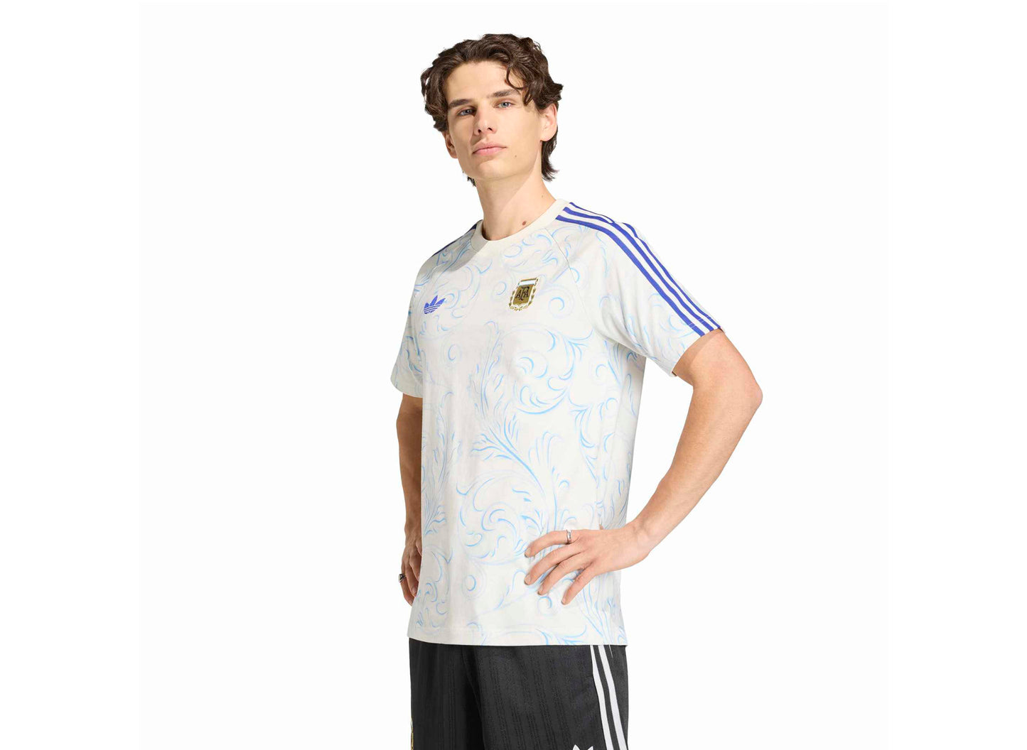 Adidas Argentina OG Tee AOP in Off White