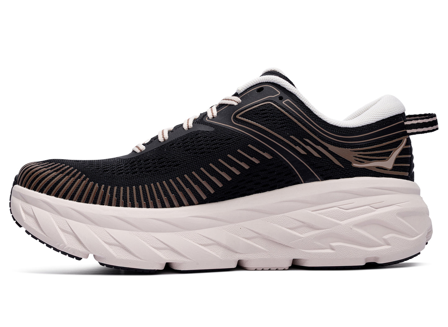Women's Hoka Bondi 7 'Black / Rose Cream'