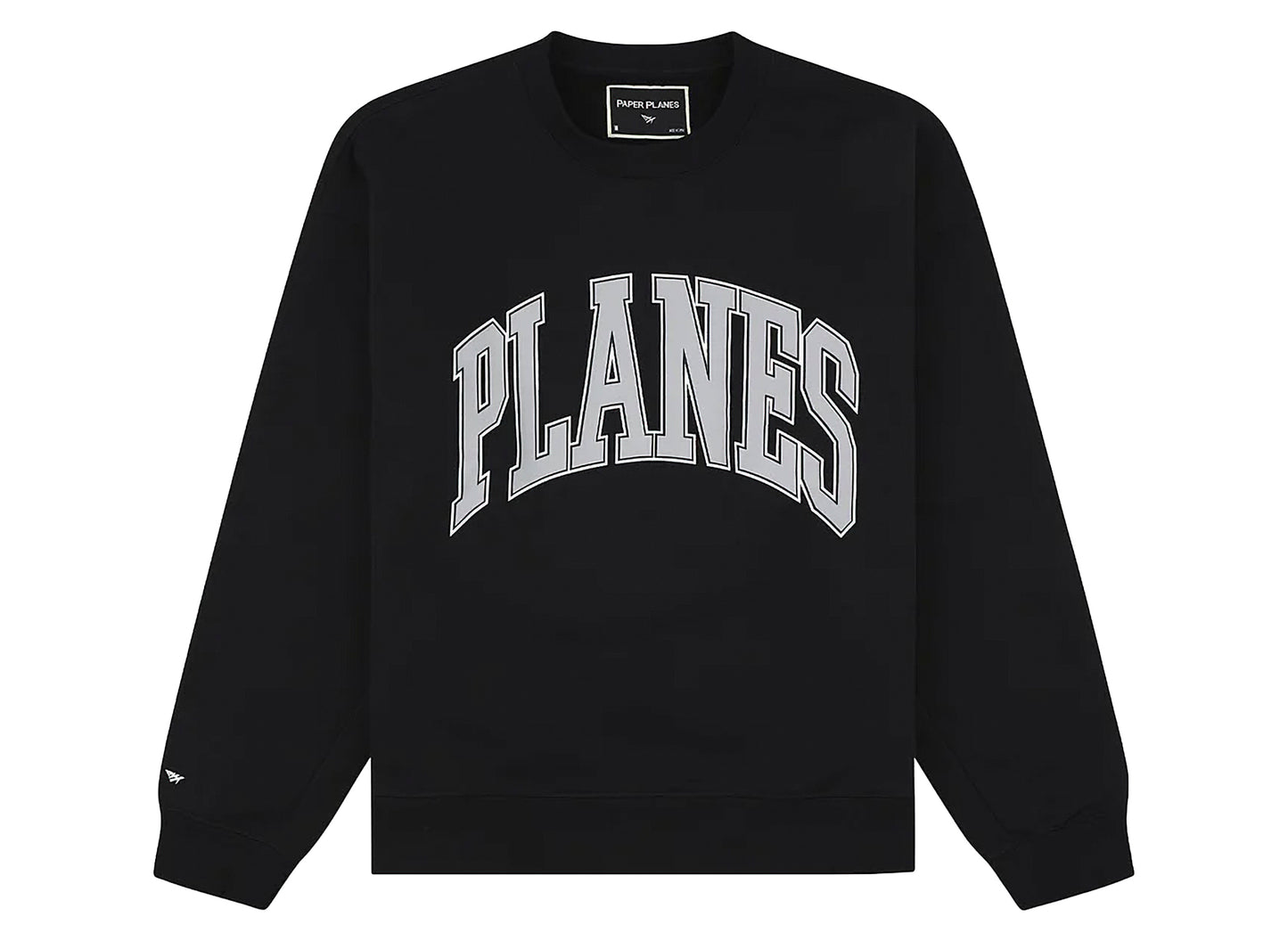 Sweat ras du cou Paper Planes Collegiate noir