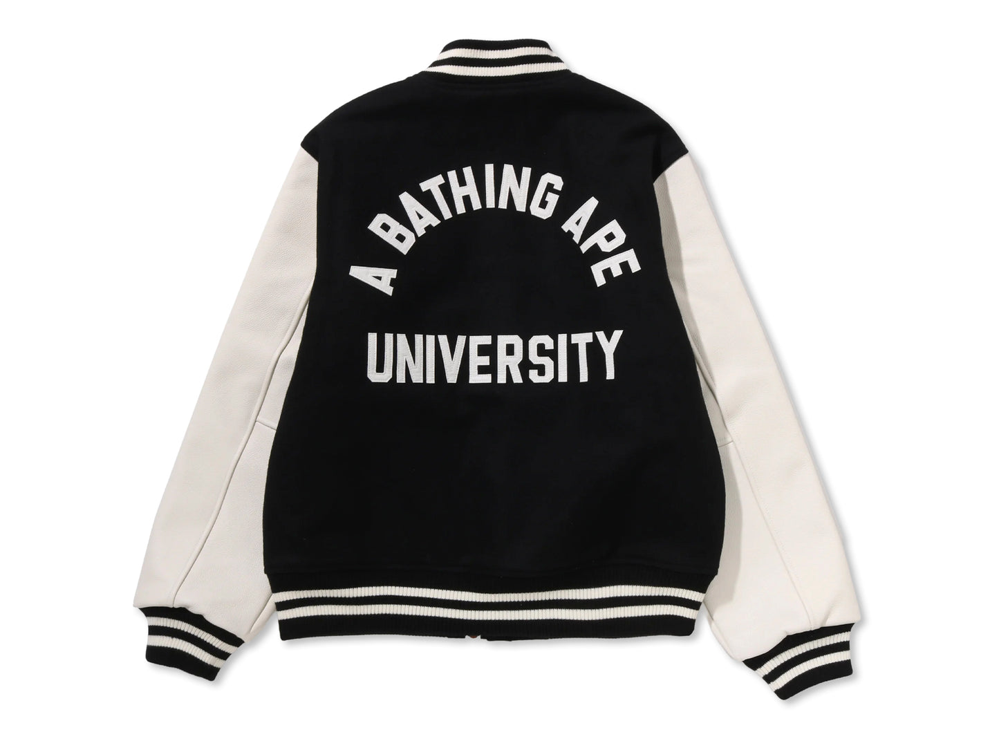 A Bathing Ape BAPE University Varsity Jacket in Black