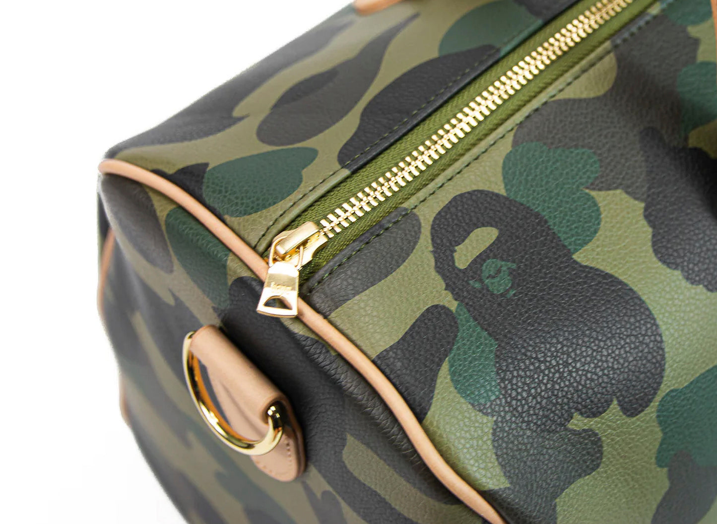 A Bathing Ape 1st Camo Boston Bag in Green