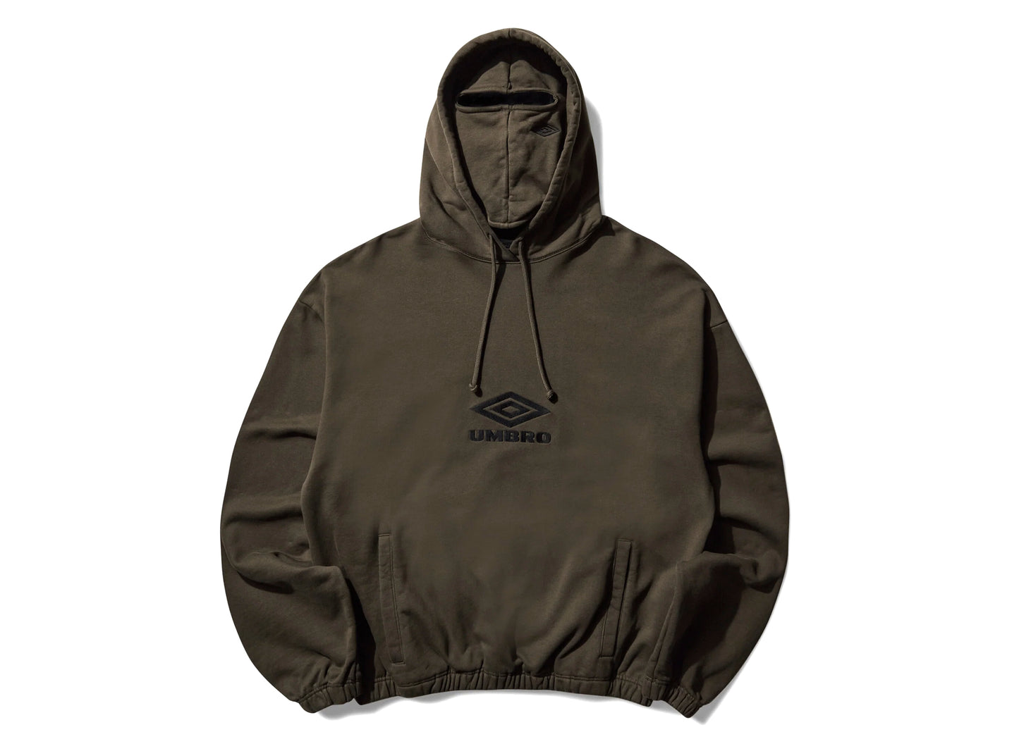 Umbro Og Logo Mask Hoodie in Dark Olive – Oneness Boutique