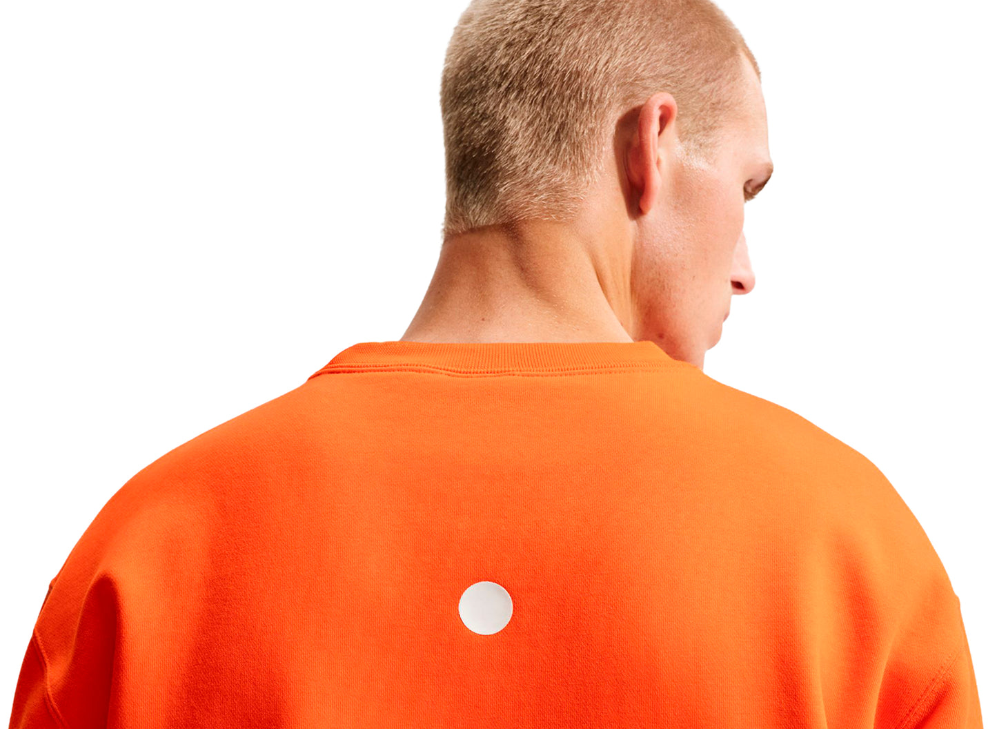 Nike ACG "Tuff Fleece" Therma-FIT Pullover Crewneck Sweatshirt in Safety Orange