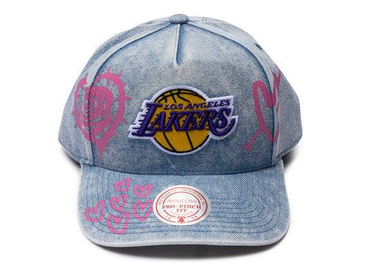 Mitchell & Ness NBA Painted Love Pro Snapback Los Angeles Lakers