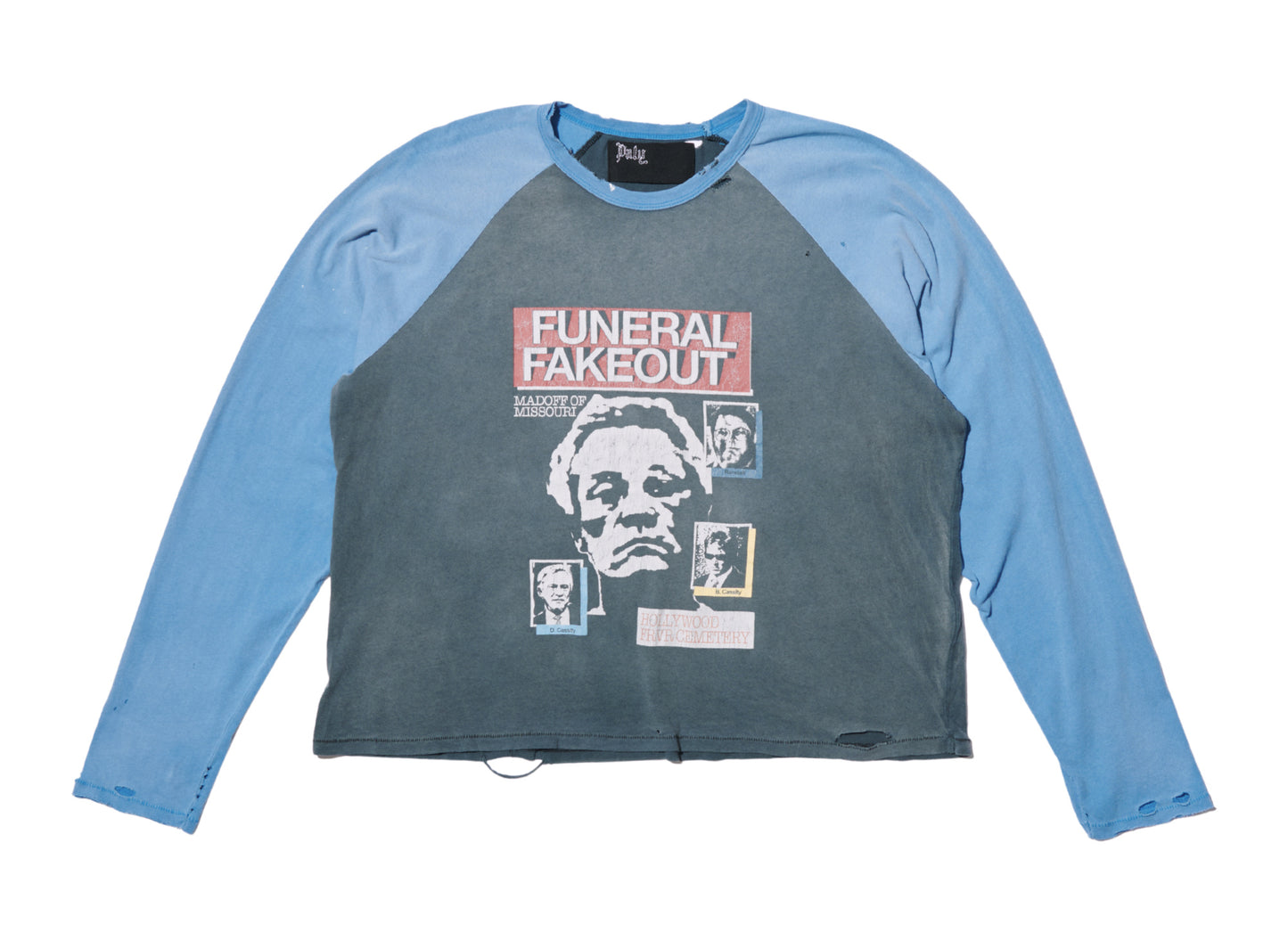 Paly Hollywood funeral fakeout long sleeve raglan multi — front
