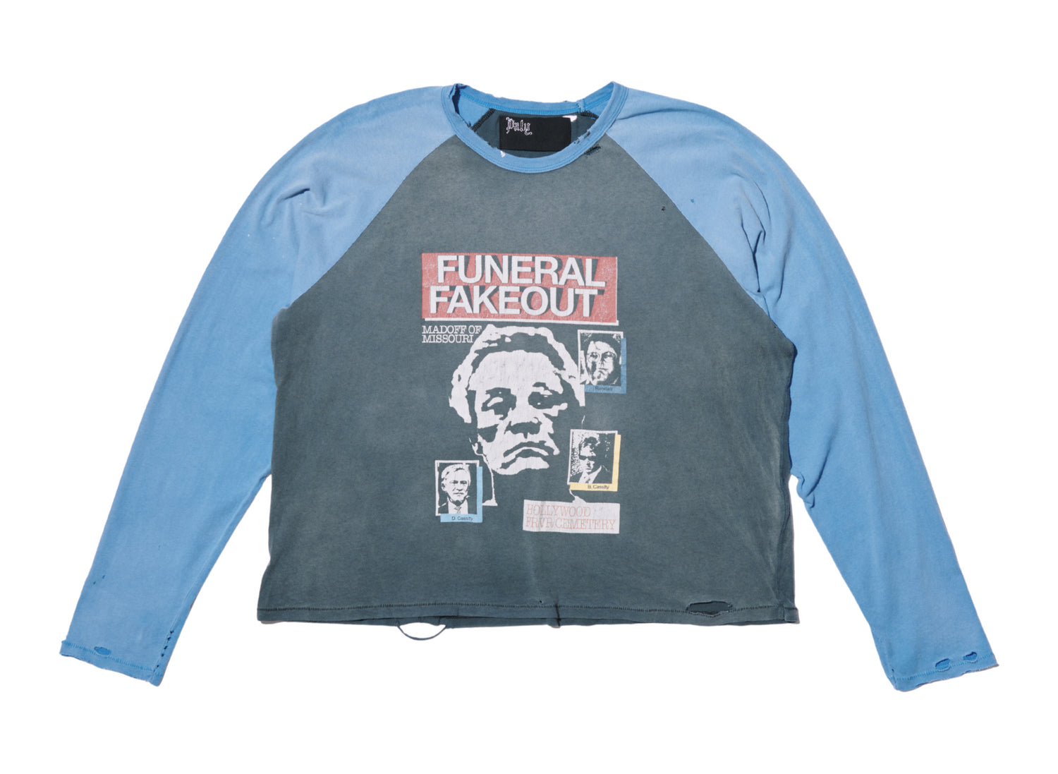 Paly Hollywood funeral fakeout long sleeve raglan multi — front