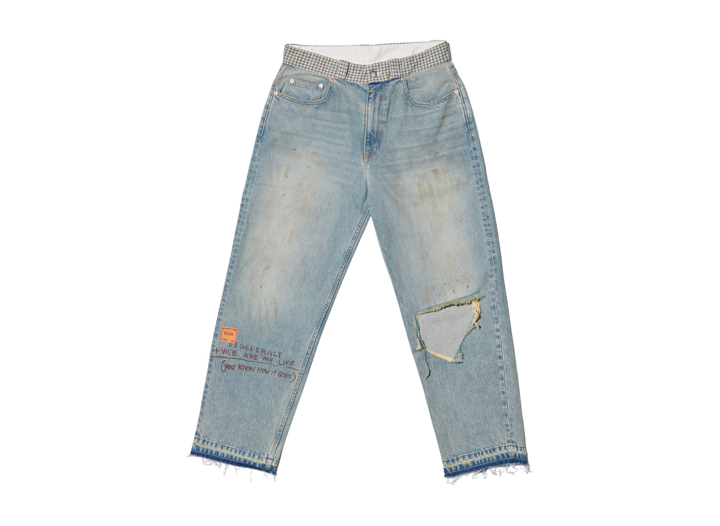 Paly Hollywood gypsy vice relaxed fit jean light wash denim — front