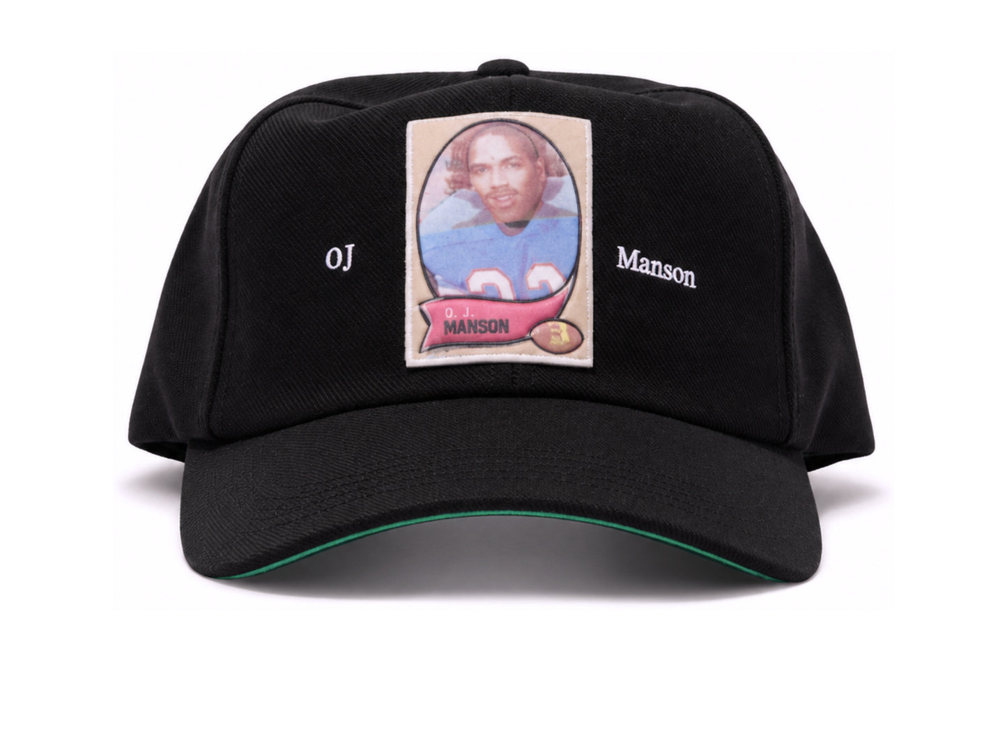 Paly Hollywood oj manson baseball hat black — front