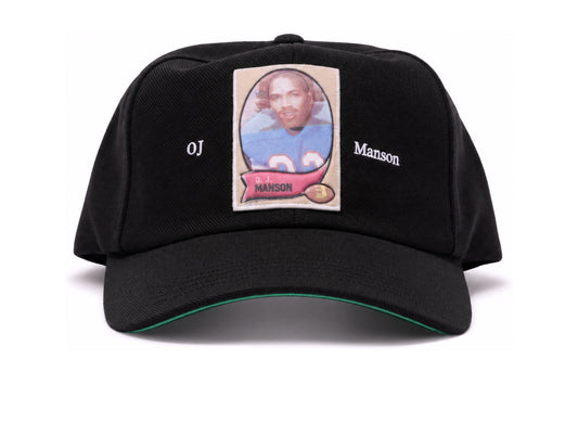 Paly Hollywood oj manson baseball hat black — front