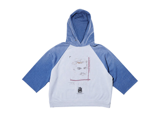 Paly Hollywood tyrones cut off hooded sweatshirt multi — front