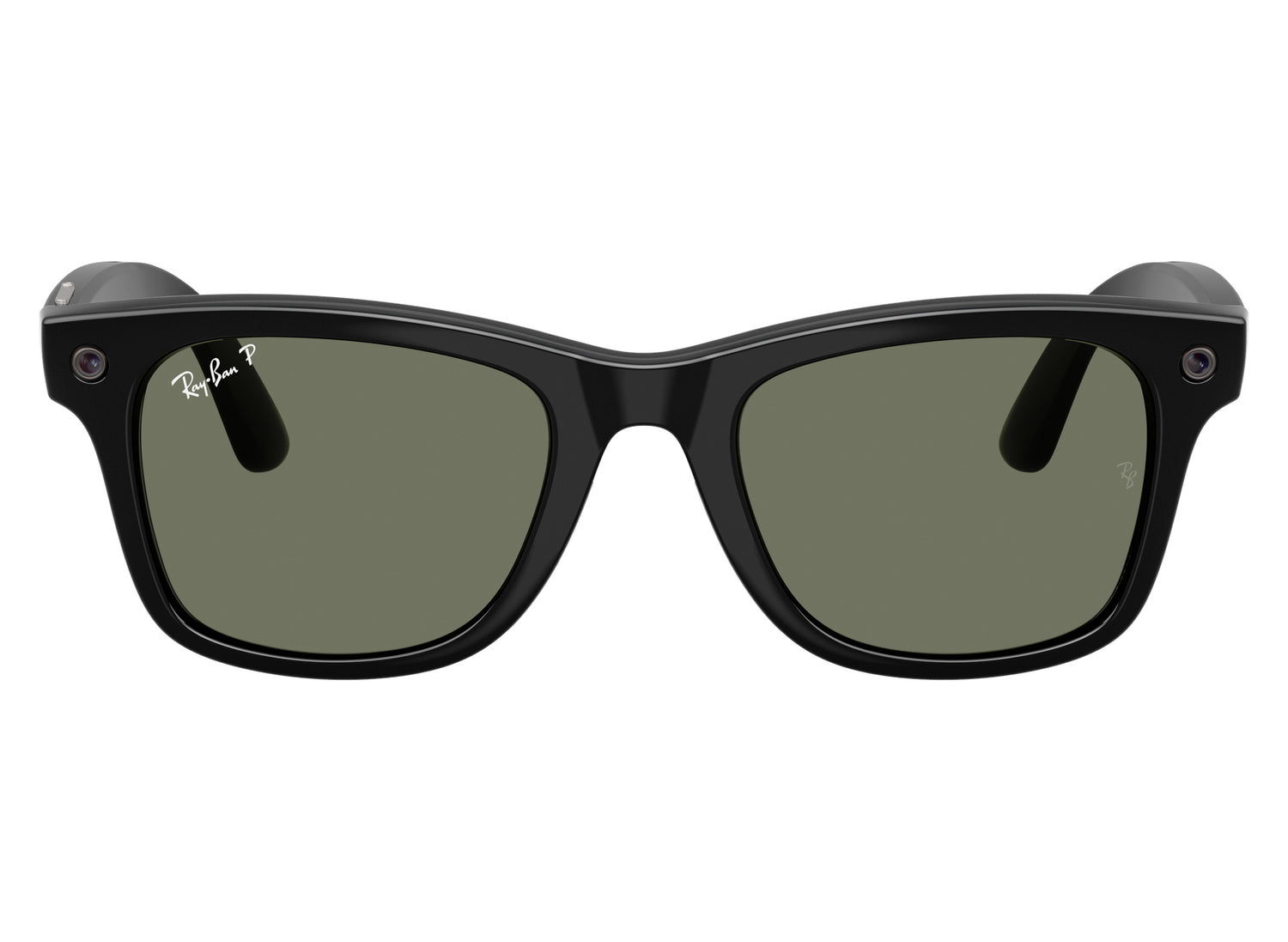 Ray-Ban Meta Wayfarer Gen 3 Shiny Black G15 Green Polar view 2