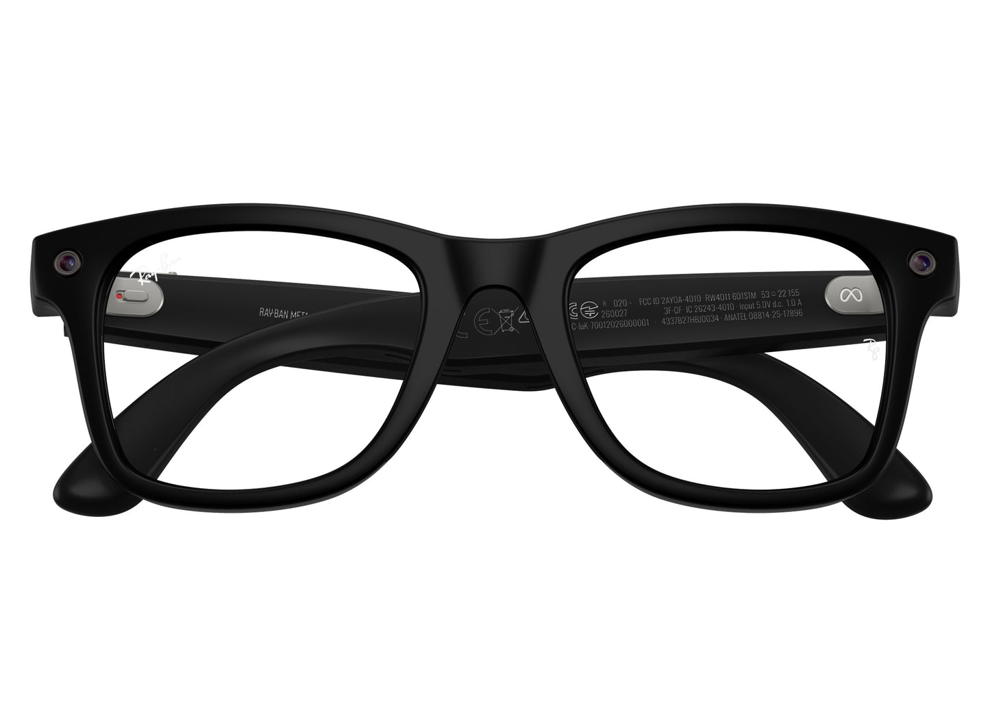 Ray-Ban Meta Wayfarer (Gen 3) Sunglasses in Matte Black w/ Transitions Graphite Green Lenses view 1