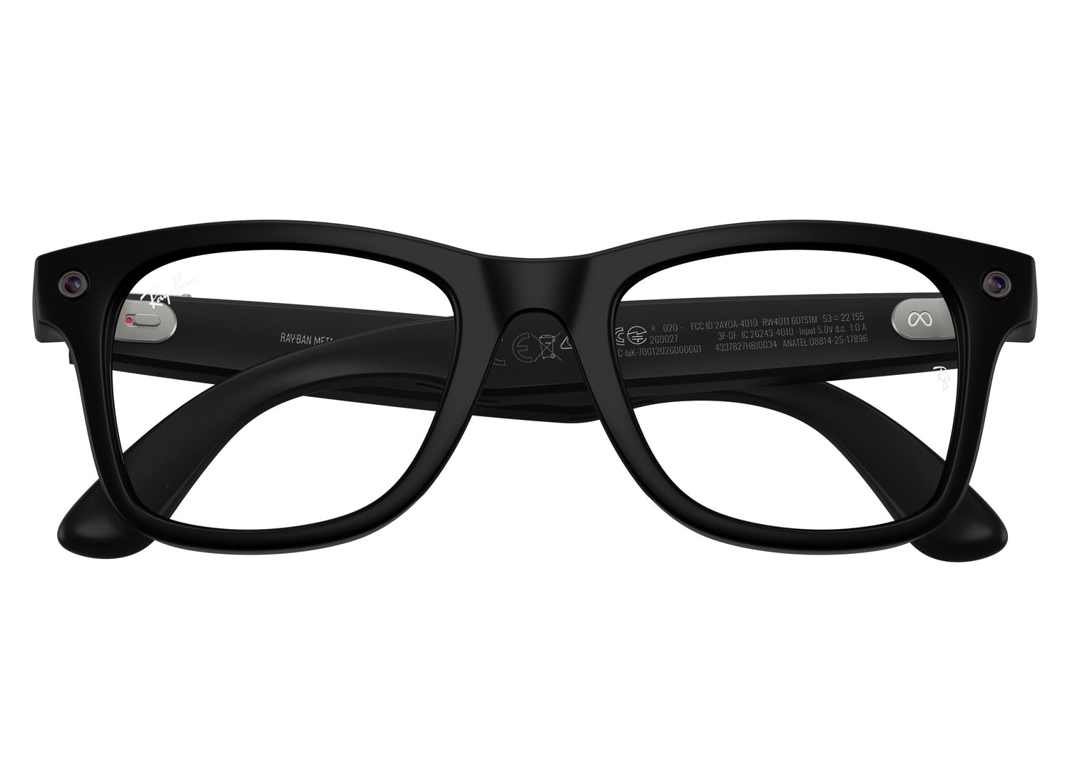 Ray-Ban Meta Wayfarer (Gen 3) Sunglasses in Matte Black w/ Transitions Graphite Green Lenses view 1