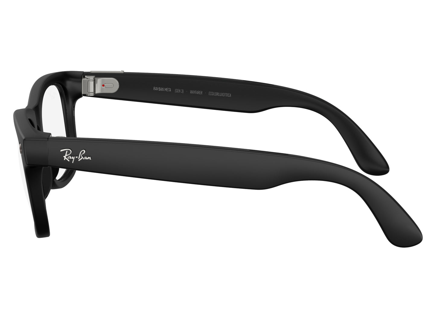 Ray-Ban Meta Wayfarer (Gen 3) Sunglasses in Matte Black w/ Transitions Graphite Green Lenses view 4