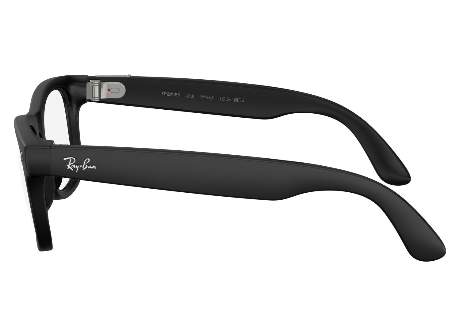 Ray-Ban Meta Wayfarer (Gen 3) Sunglasses in Matte Black w/ Transitions Graphite Green Lenses view 4