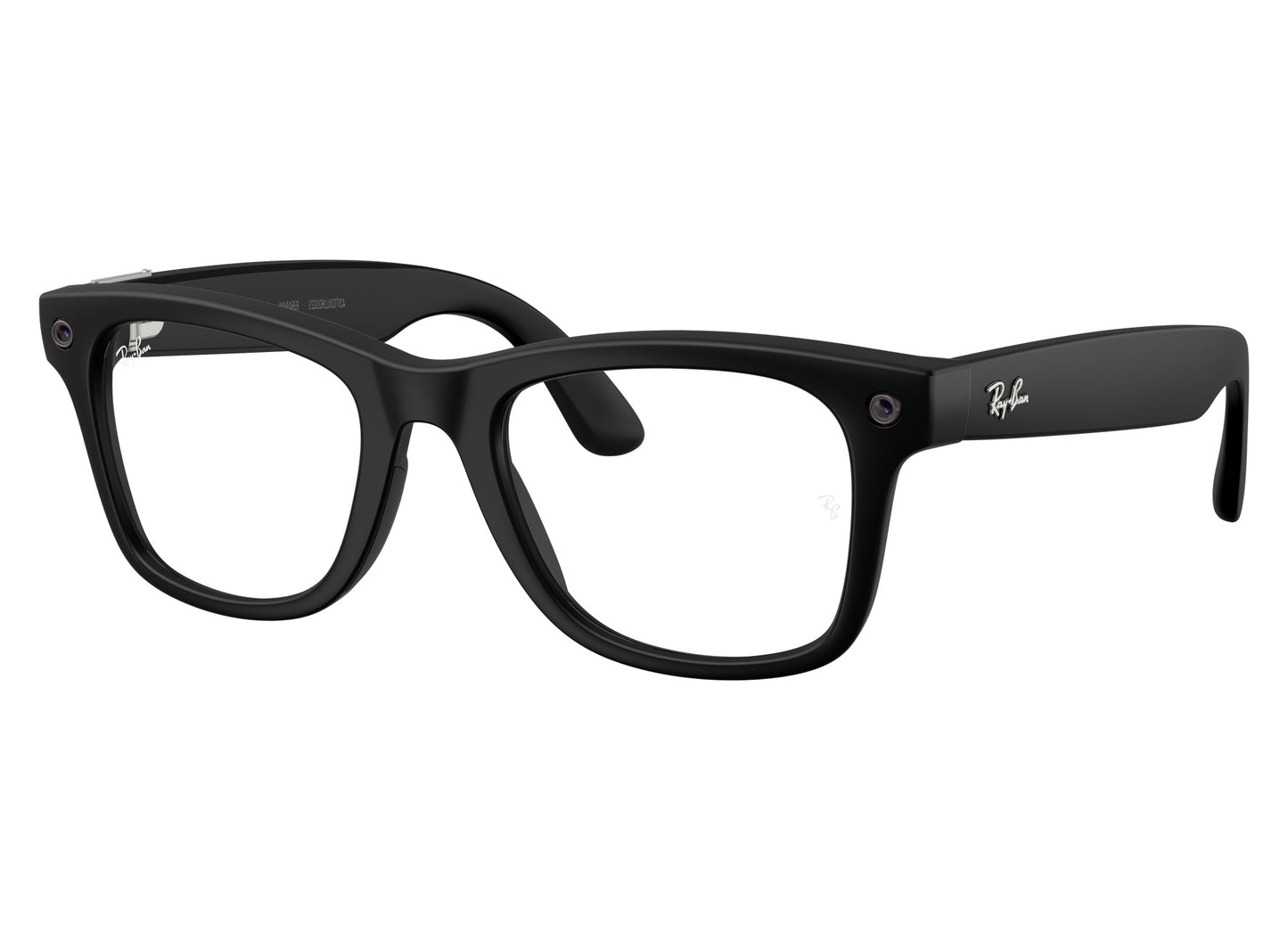 Ray-Ban Meta Wayfarer (Gen 3) Sunglasses in Matte Black w/ Transitions Graphite Green Lenses view 6