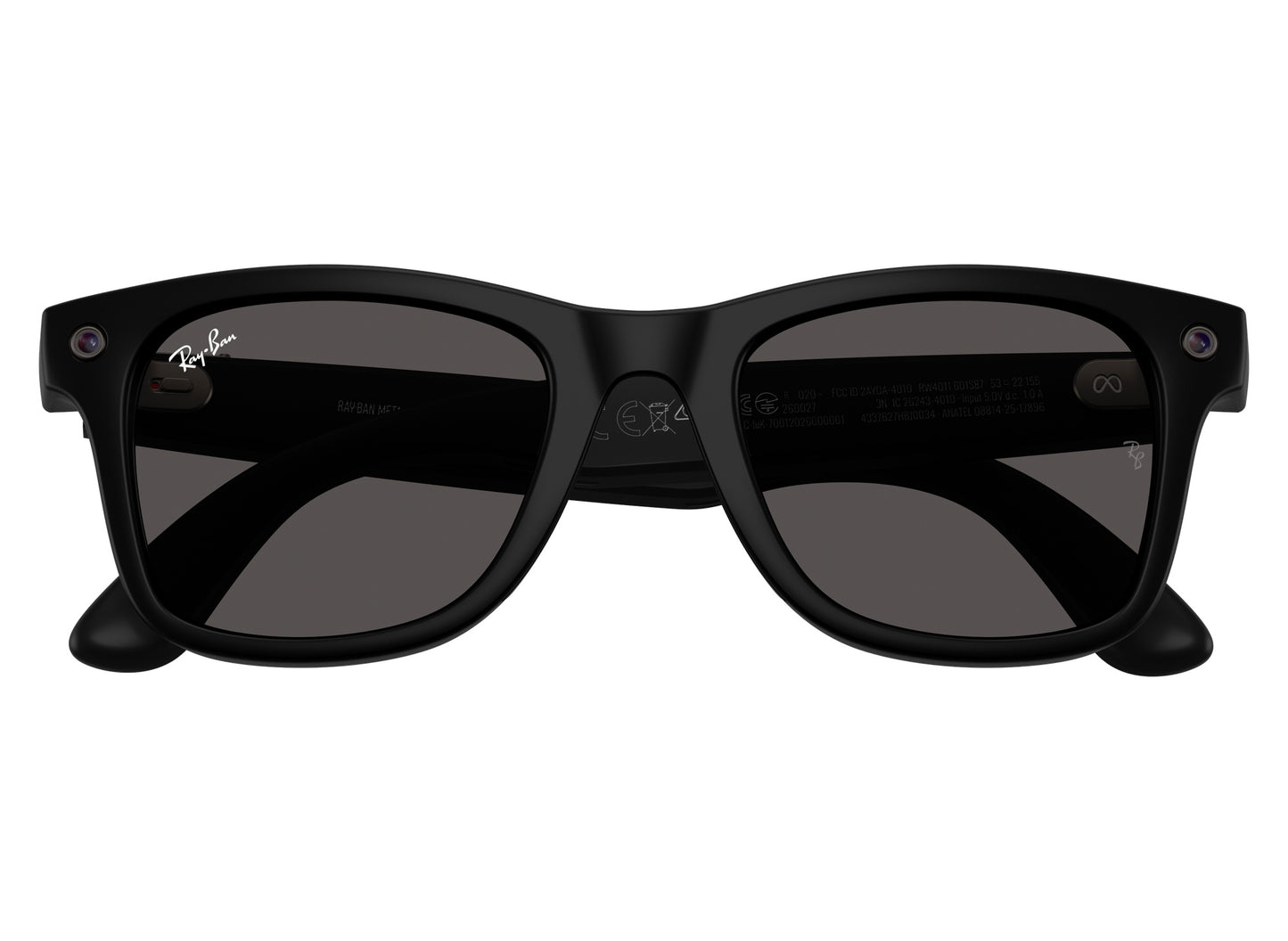 Ray-Ban Meta Wayfarer (Gen 3) Sunglasses in Matte Black w/ Grey Lenses view 1