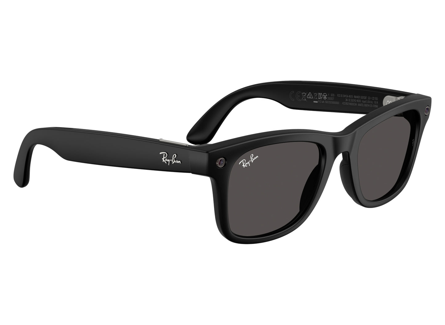 Ray-Ban Meta Wayfarer (Gen 3) Sunglasses in Matte Black w/ Grey Lenses view 7