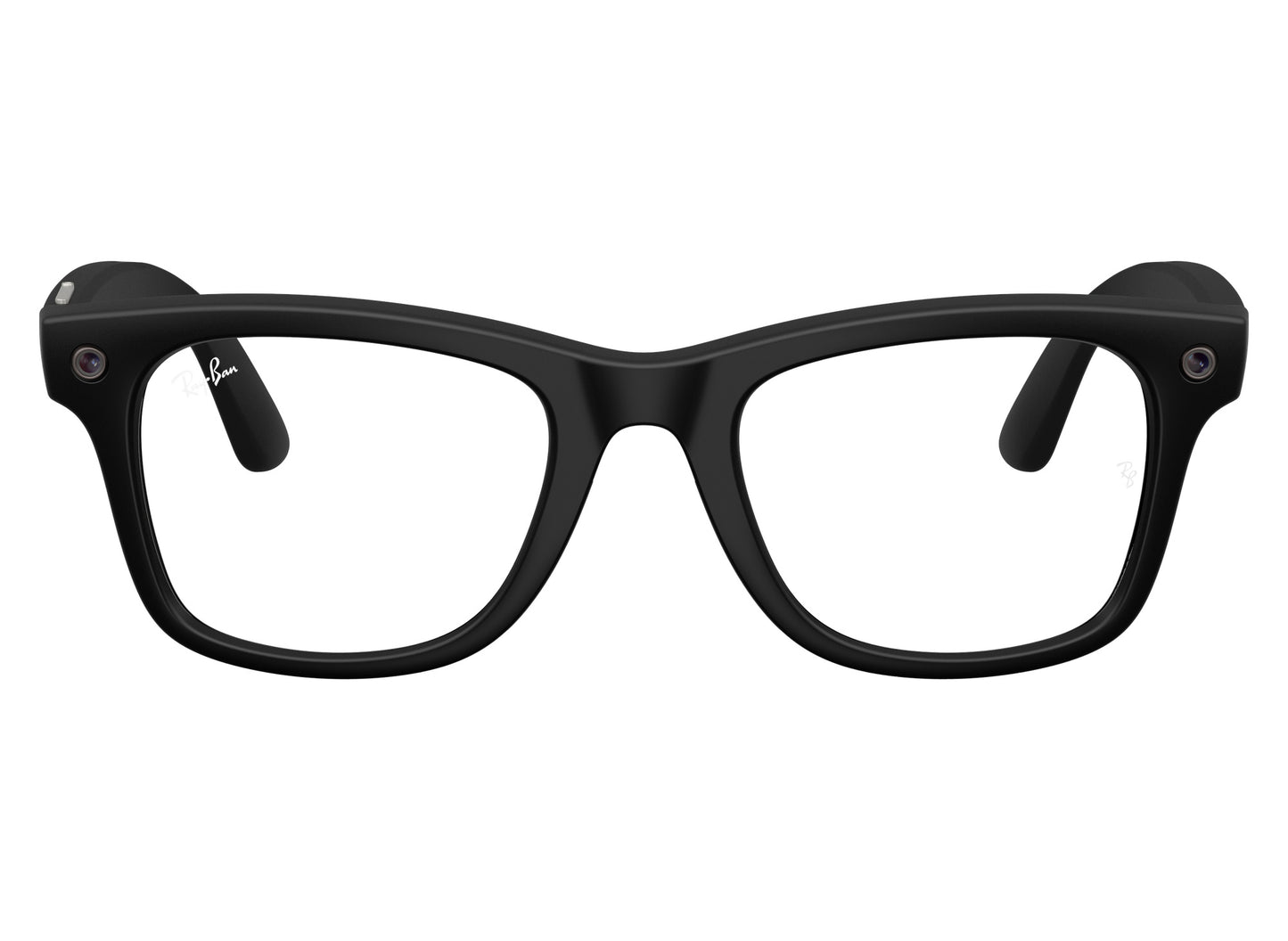 Ray-Ban Meta Wayfarer (Gen 3) Sunglasses in Matte Black w/ Clear Lenses view 2