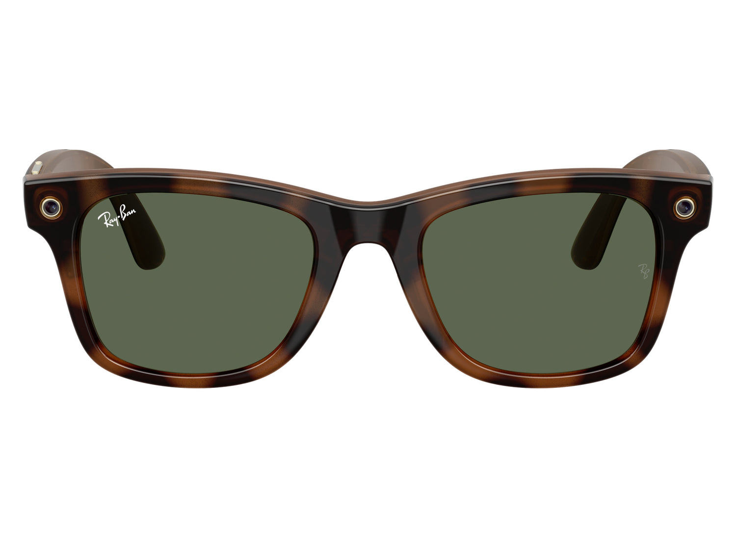 Ray-Ban Meta Wayfarer (Gen 3) Sunglasses in Havana w/ G15 Green Lenses view 2