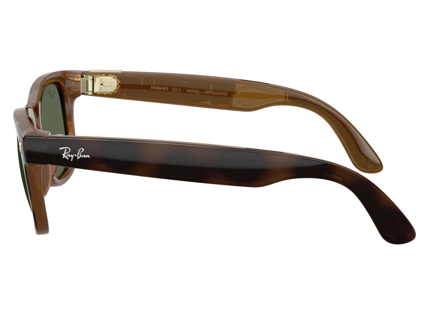Ray-Ban Meta Wayfarer (Gen 3) Sunglasses in Havana w/ G15 Green Lenses view 4