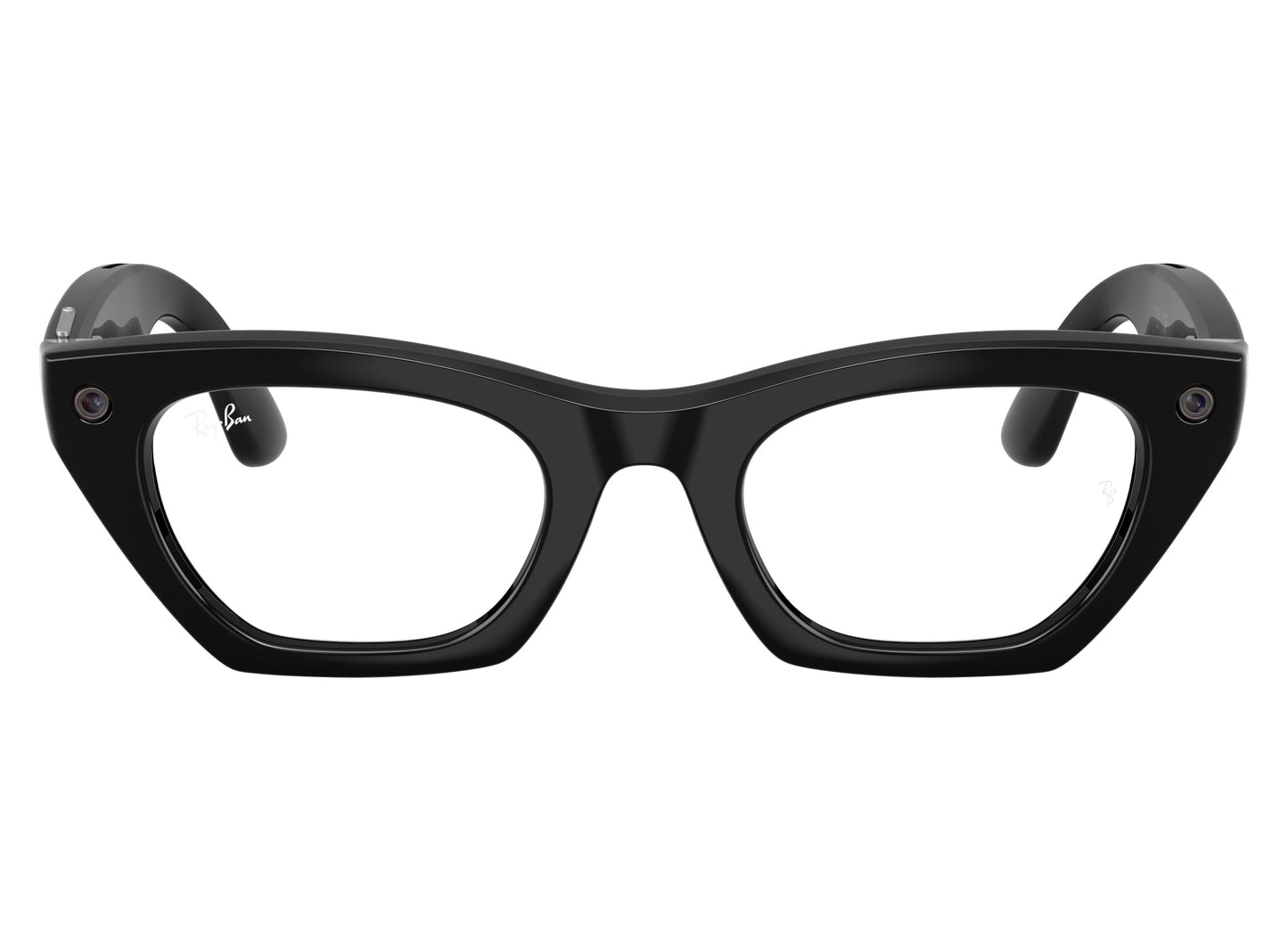 Ray-Ban Meta Zena (Gen 3) Sunglasses in Shiny Black w/ Clear Lenses view 2