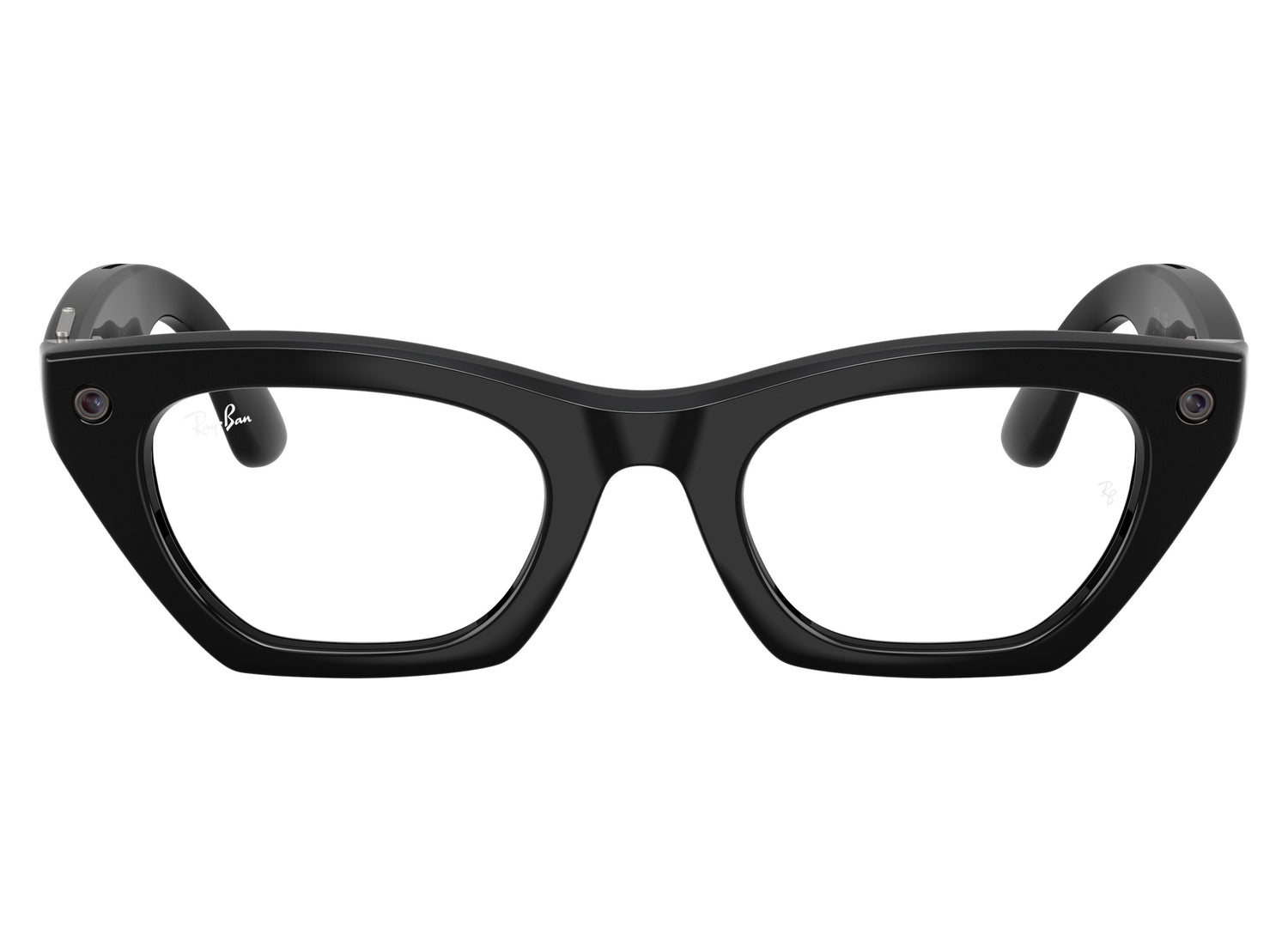 Ray-Ban Meta Zena (Gen 3) Sunglasses in Shiny Black w/ Clear Lenses view 2