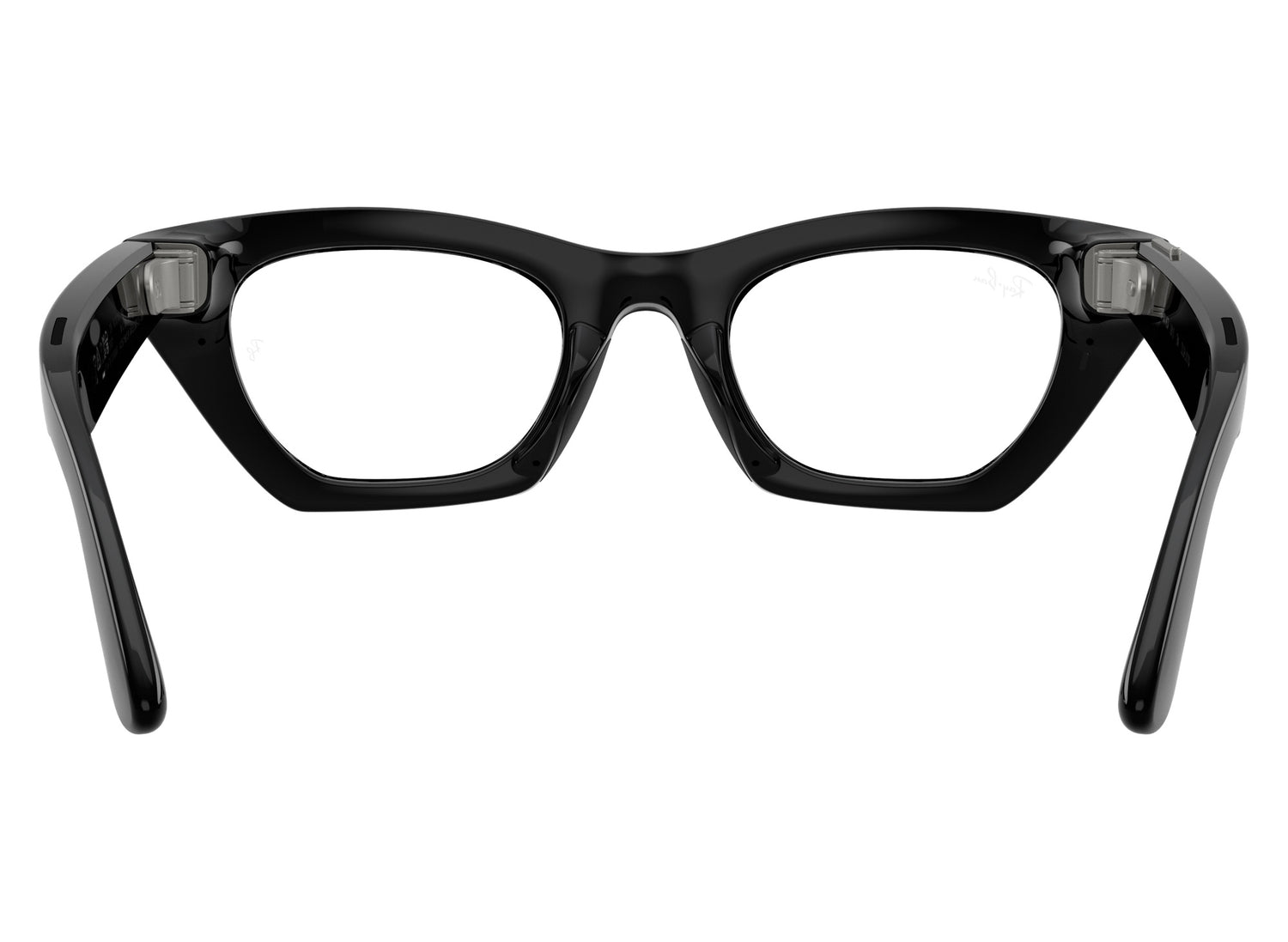 Ray-Ban Meta Zena (Gen 3) Sunglasses in Shiny Black w/ Clear Lenses view 5