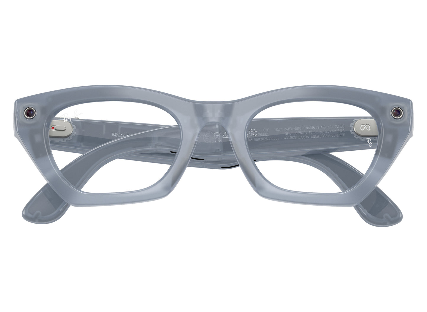 Ray-Ban Meta Zena (Gen 3) Sunglasses in Milky Grey Lilac w/ Transitions Copper Lenses view 1