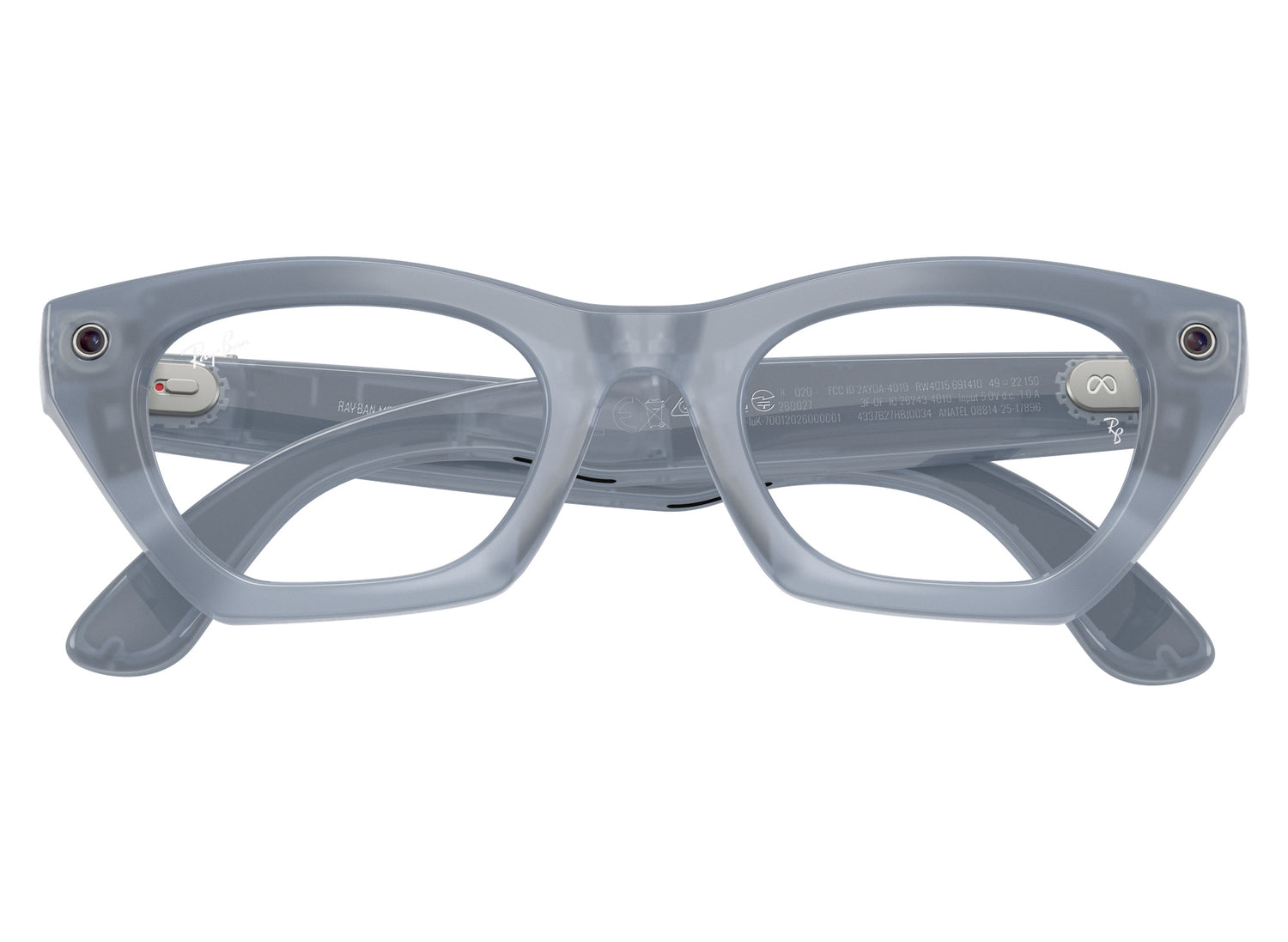 Ray-Ban Meta Zena (Gen 3) Sunglasses in Milky Grey Lilac w/ Transitions Copper Lenses view 1