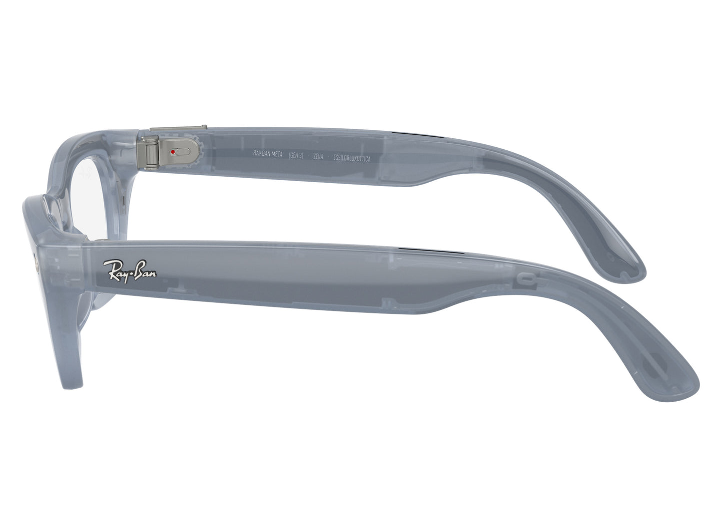 Ray-Ban Meta Zena (Gen 3) Sunglasses in Milky Grey Lilac w/ Transitions Copper Lenses view 4