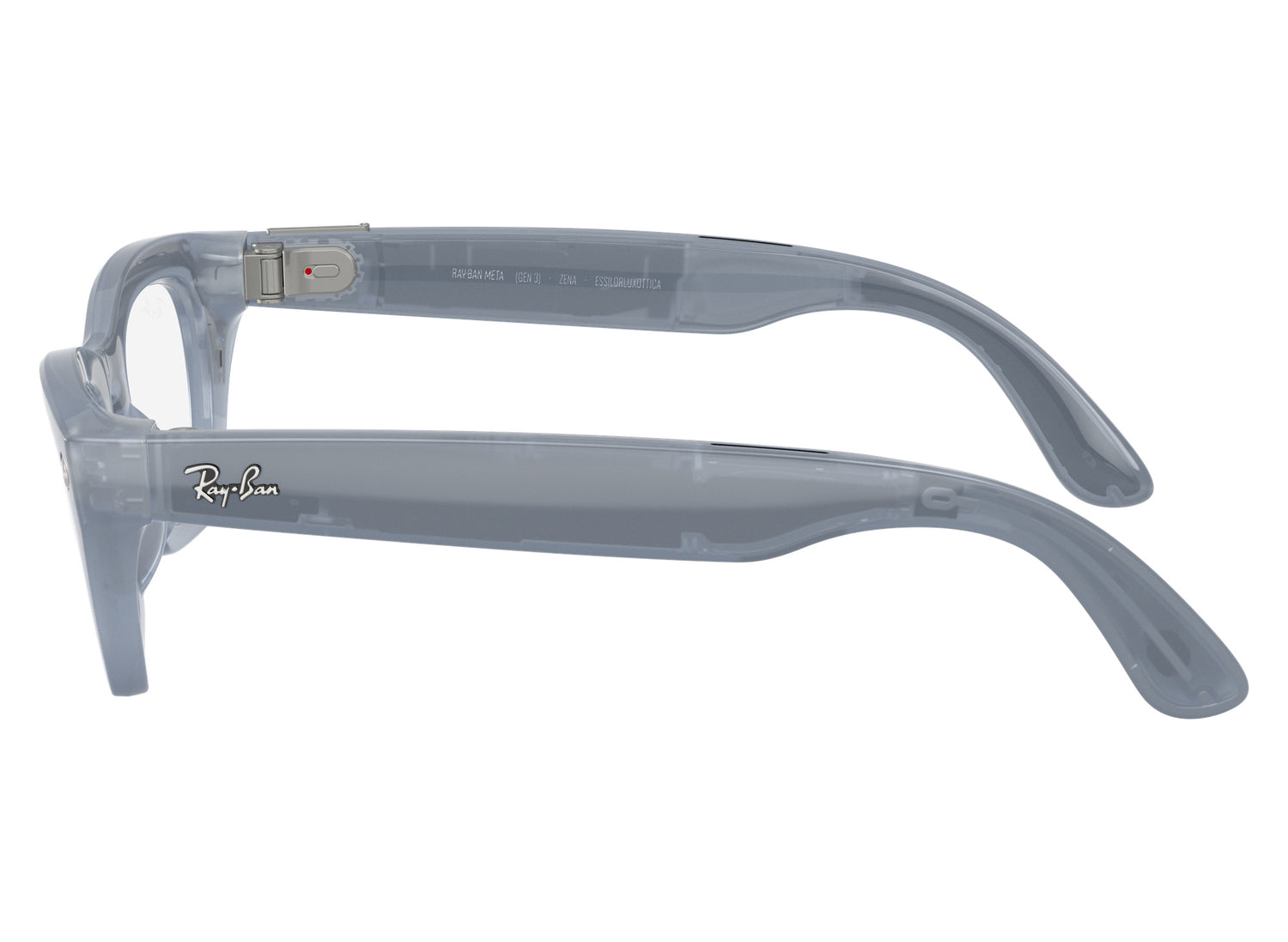 Ray-Ban Meta Zena (Gen 3) Sunglasses in Milky Grey Lilac w/ Transitions Copper Lenses view 4