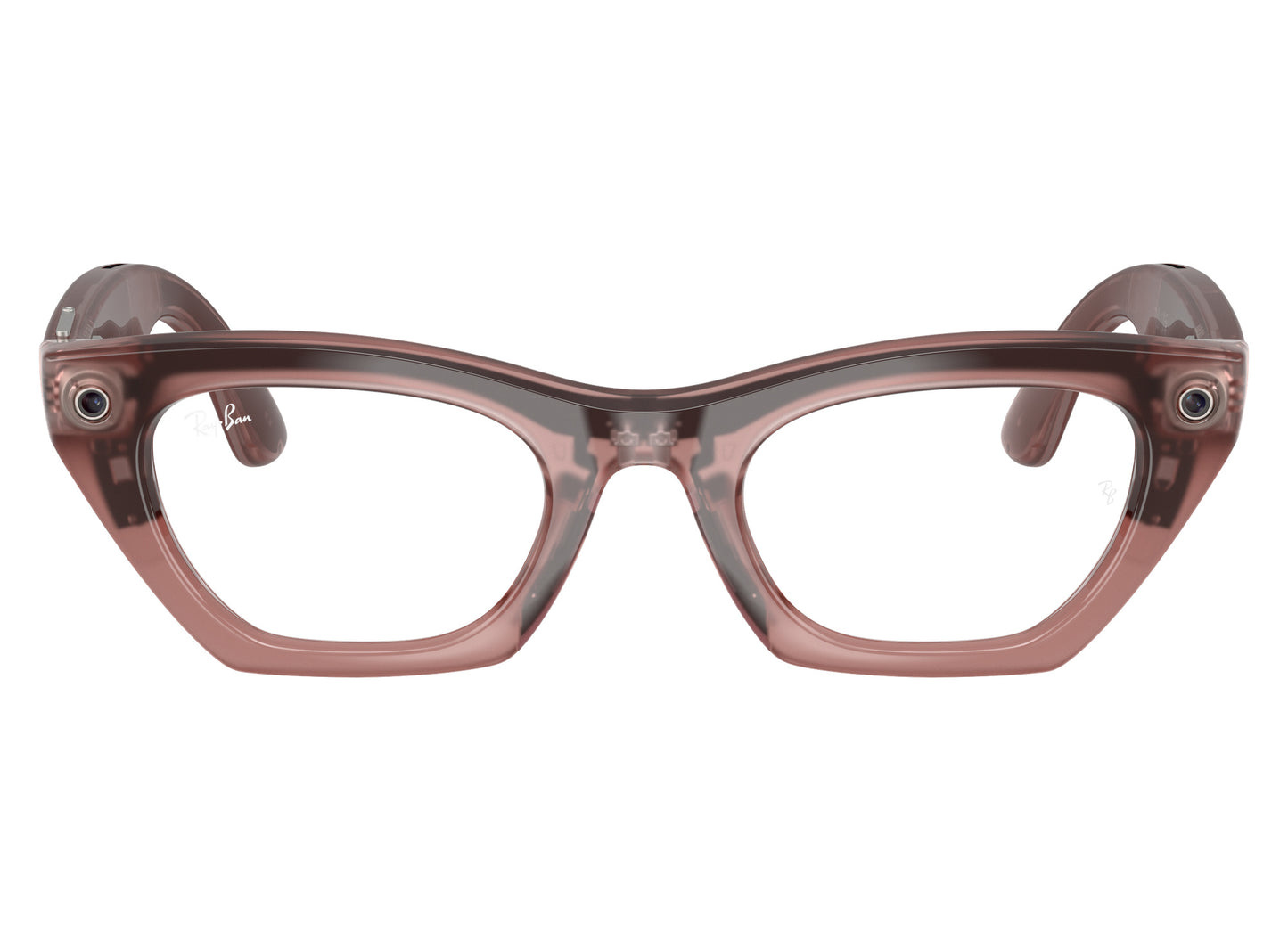Ray-Ban Meta Zena (Gen 3) Sunglasses in Milky Pink Blush w/ Transitions Grey Lenses view 2
