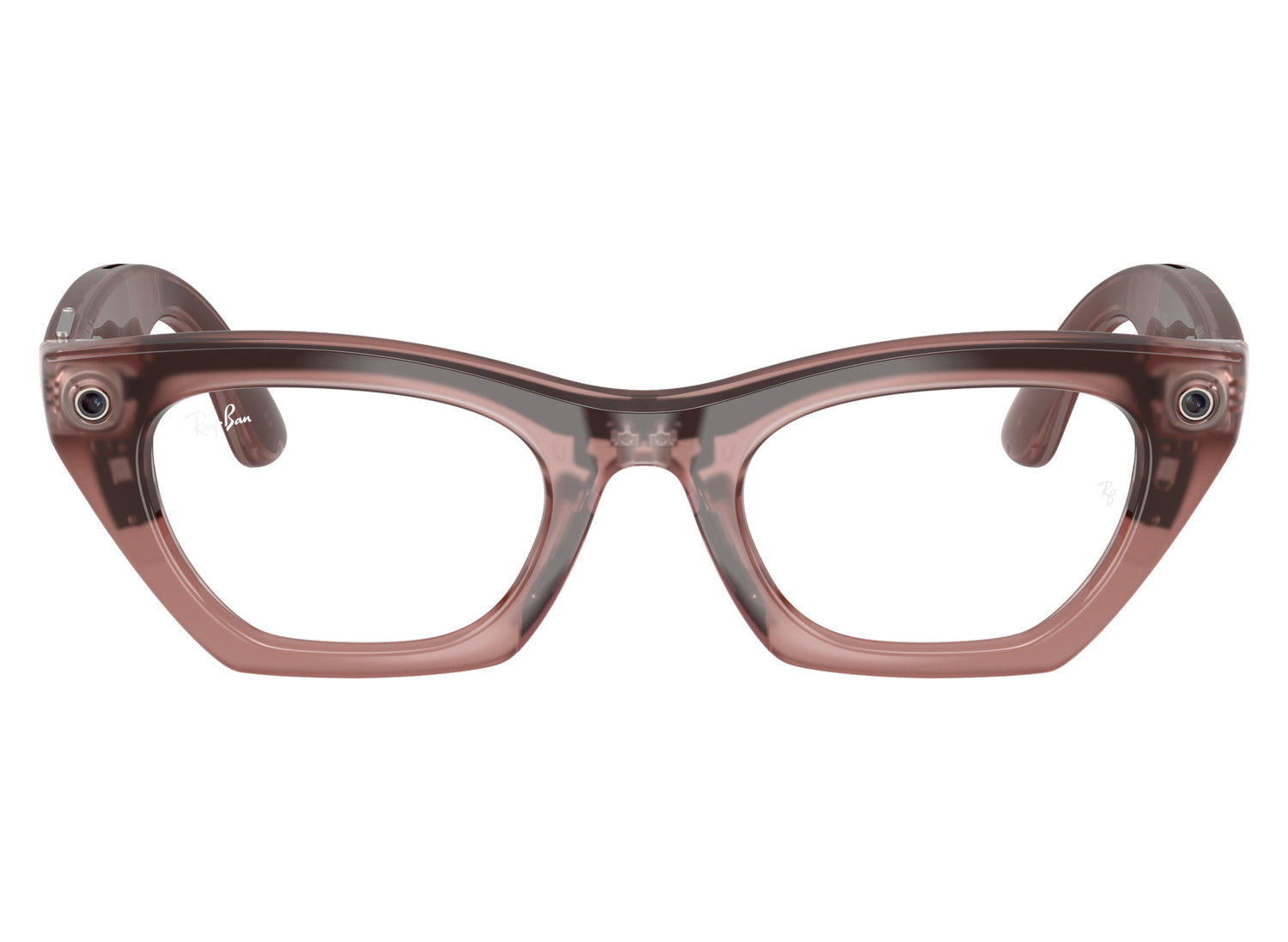 Ray-Ban Meta Zena (Gen 3) Sunglasses in Milky Pink Blush w/ Transitions Grey Lenses view 2
