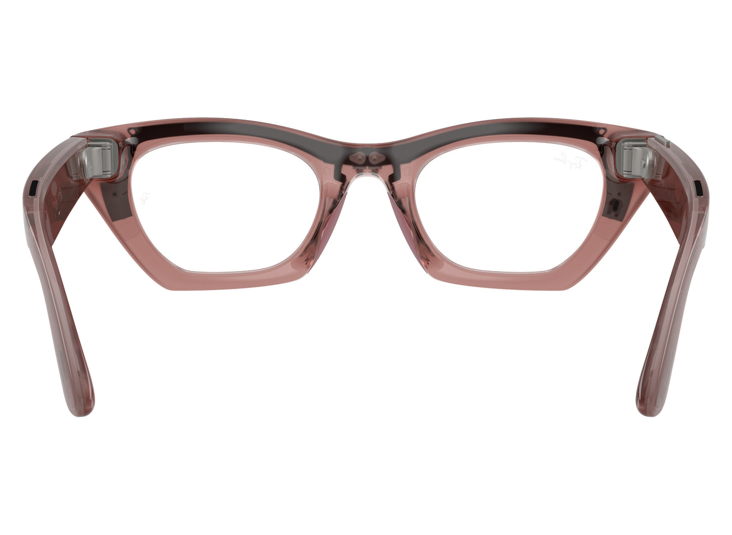 Ray-Ban Meta Zena (Gen 3) Sunglasses in Milky Pink Blush w/ Transitions Grey Lenses view 5