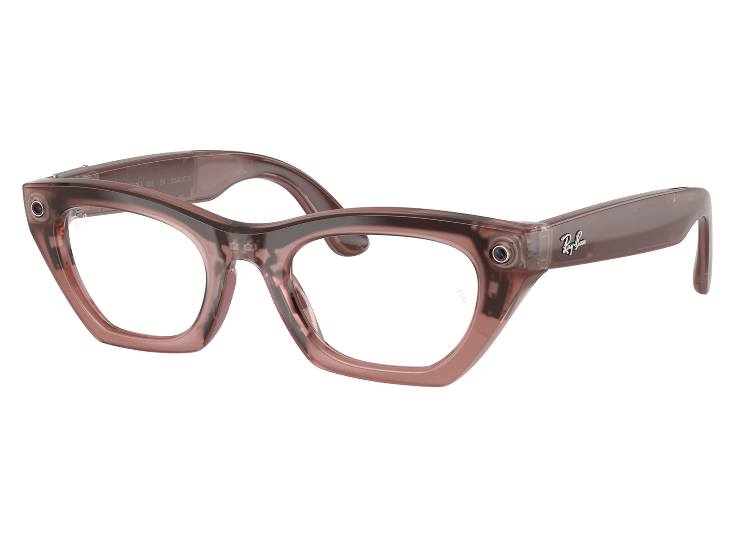 Ray-Ban Meta Zena (Gen 3) Sunglasses in Milky Pink Blush w/ Transitions Grey Lenses view 6