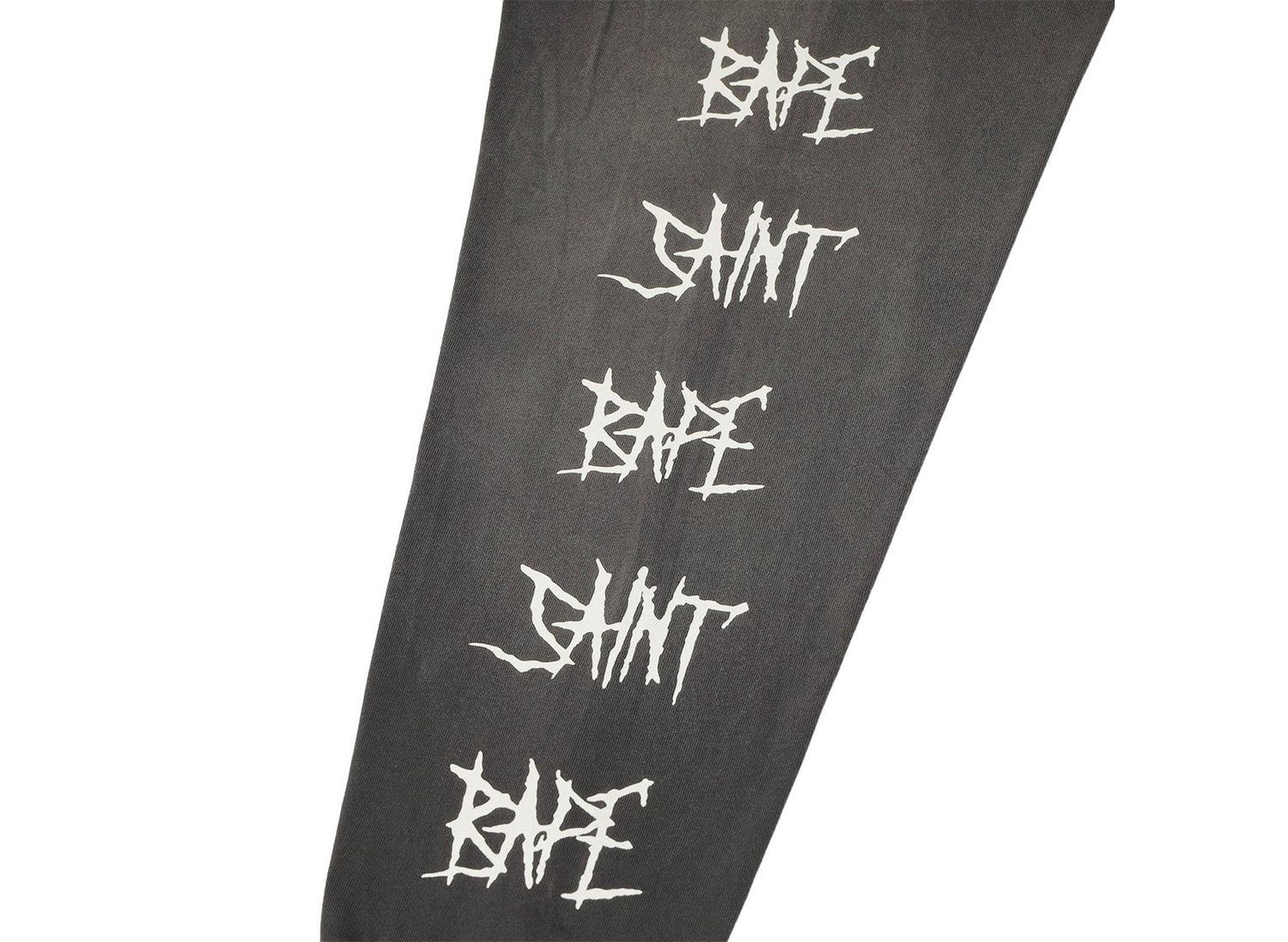 Saint Michael x BAPE Skull Long Sleeve T-Shirt in Black - view 3