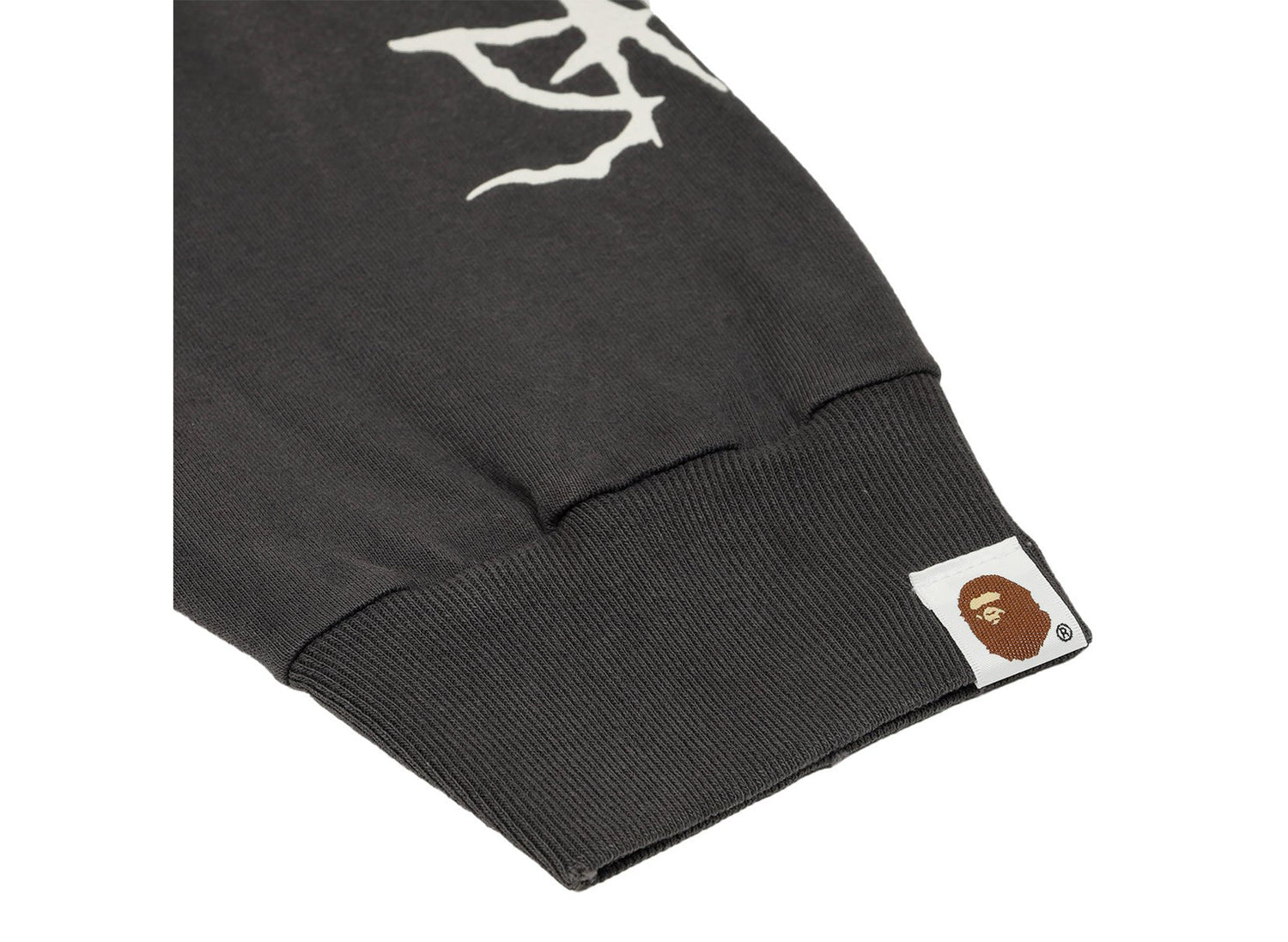 Saint Michael x BAPE Skull Long Sleeve T-Shirt in Black - view 5