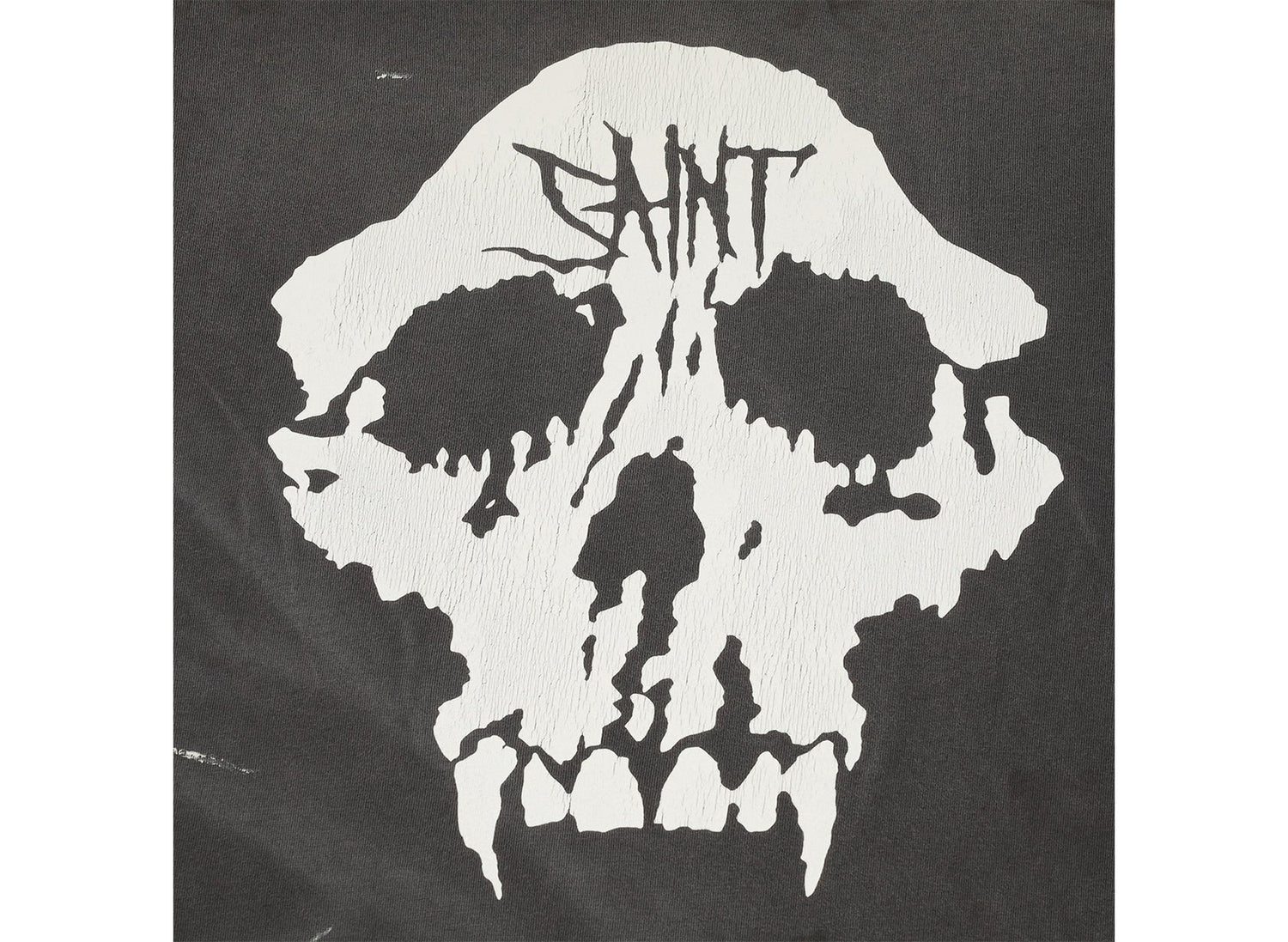 Saint Michael x BAPE Skull Long Sleeve T-Shirt in Black - view 6